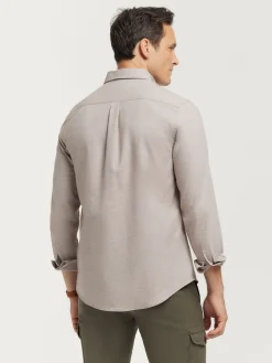 Franela<Alvaro Moreno CAMISA FLANNEL TWILL Beige