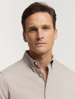 Franela<Alvaro Moreno CAMISA FLANNEL TWILL Beige