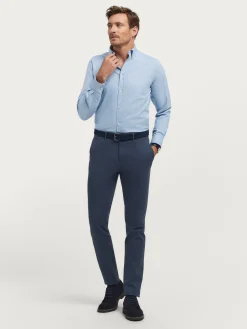 Franela<Alvaro Moreno CAMISA FLANNEL TWILL Celeste