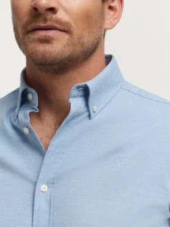 Franela<Alvaro Moreno CAMISA FLANNEL TWILL Celeste