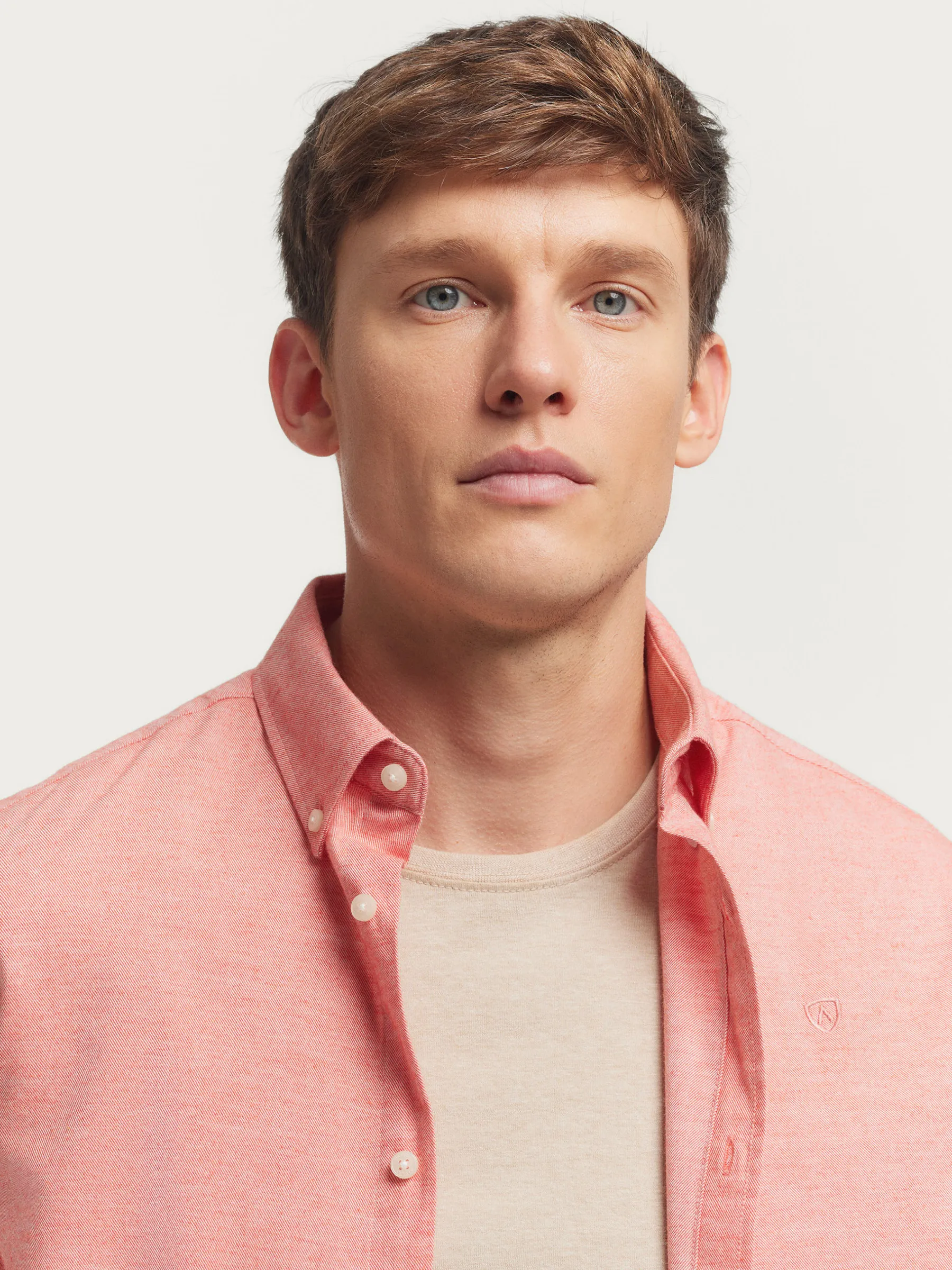 Franela<Alvaro Moreno CAMISA FLANNEL TWILL Coral
