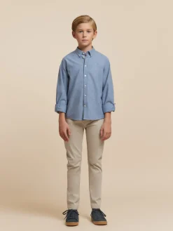 Camisas<Alvaro Moreno CAMISA FLANNEL TWILL KIDS Azul
