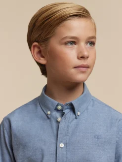 Camisas<Alvaro Moreno CAMISA FLANNEL TWILL KIDS Azul