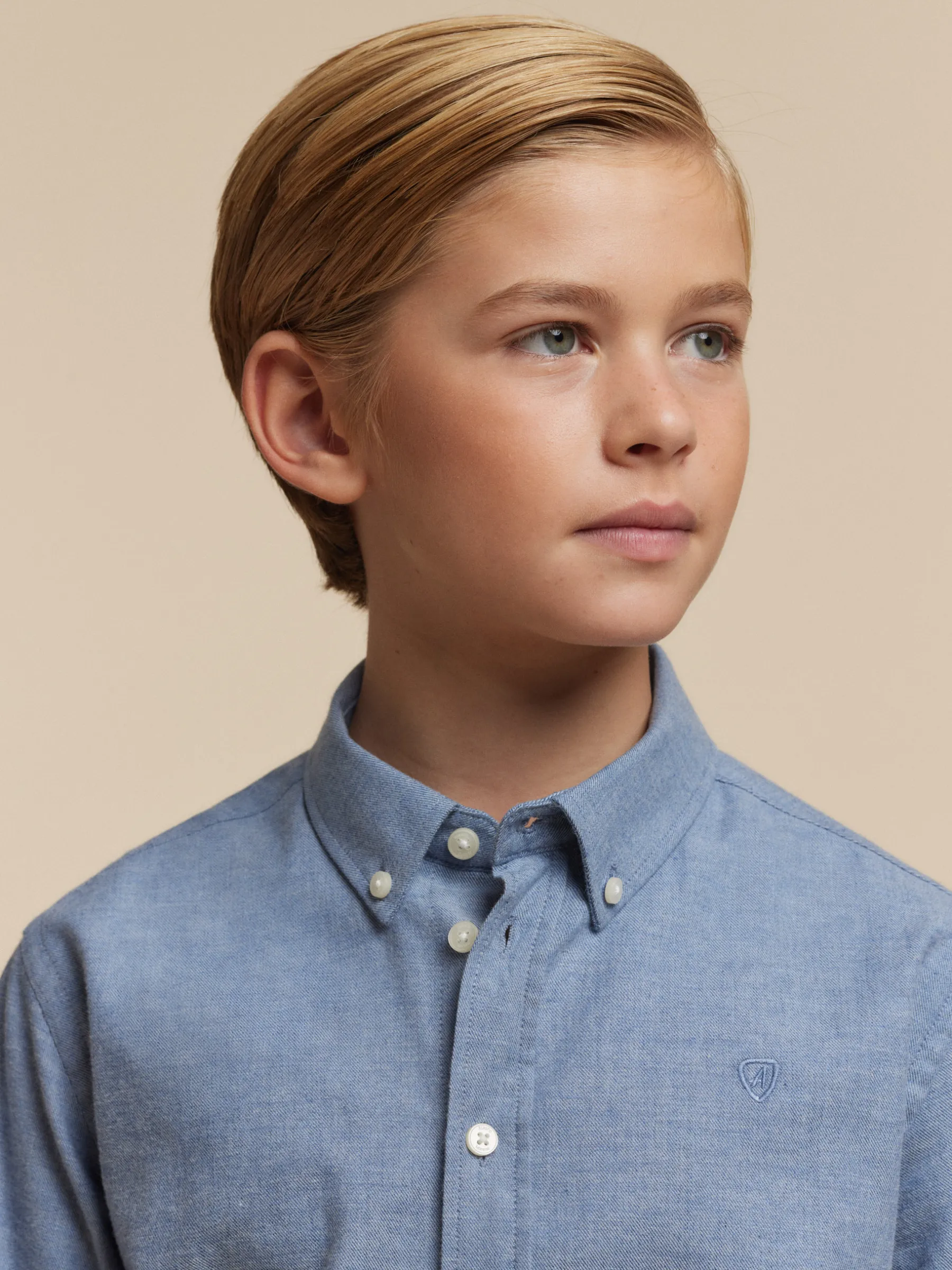 Camisas<Alvaro Moreno CAMISA FLANNEL TWILL KIDS Azul