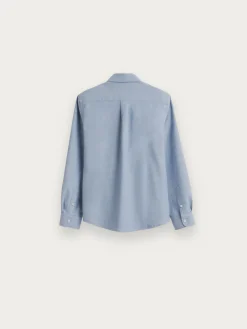 Camisas<Alvaro Moreno CAMISA FLANNEL TWILL KIDS Azul