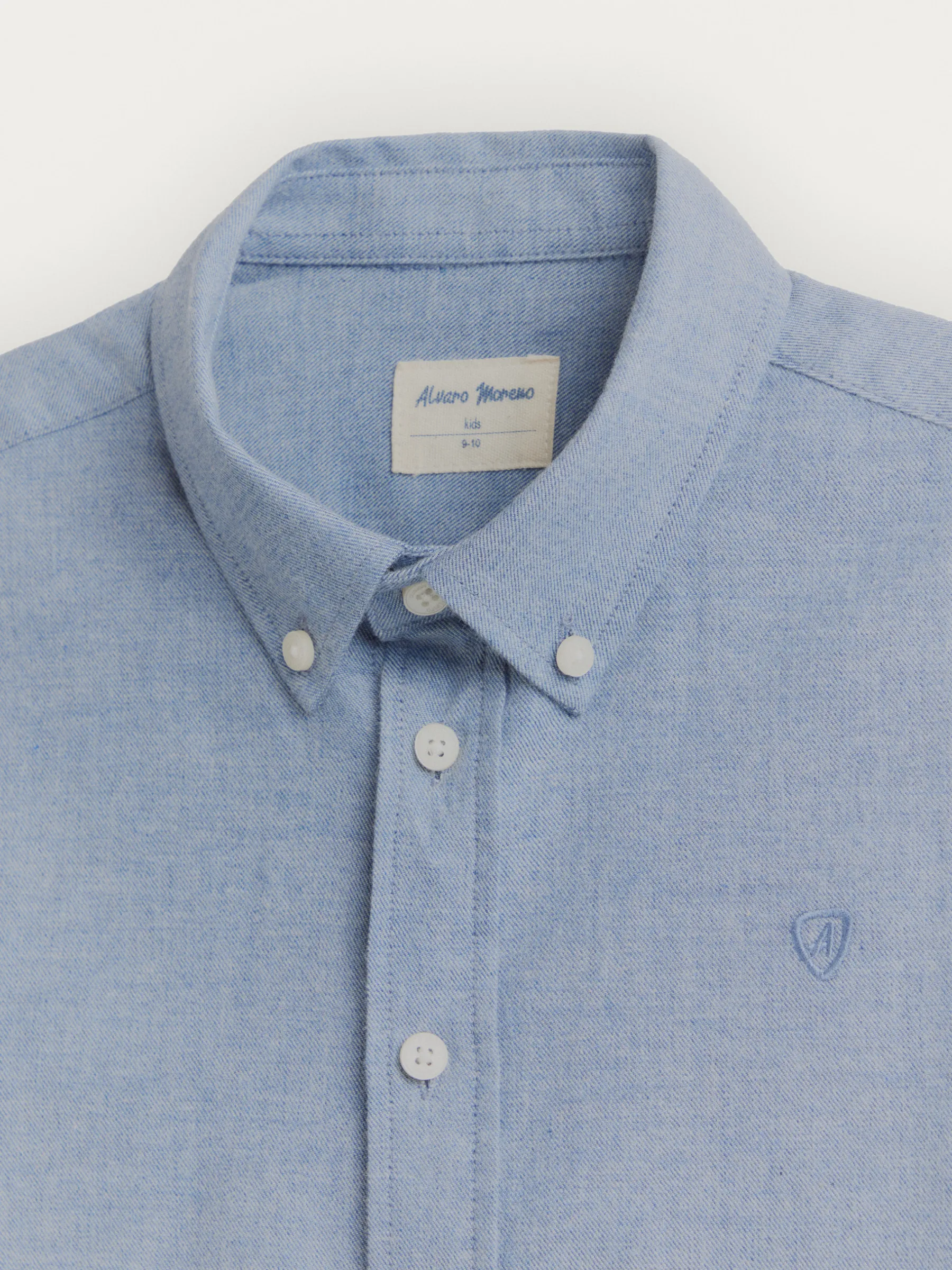Camisas<Alvaro Moreno CAMISA FLANNEL TWILL KIDS Azul