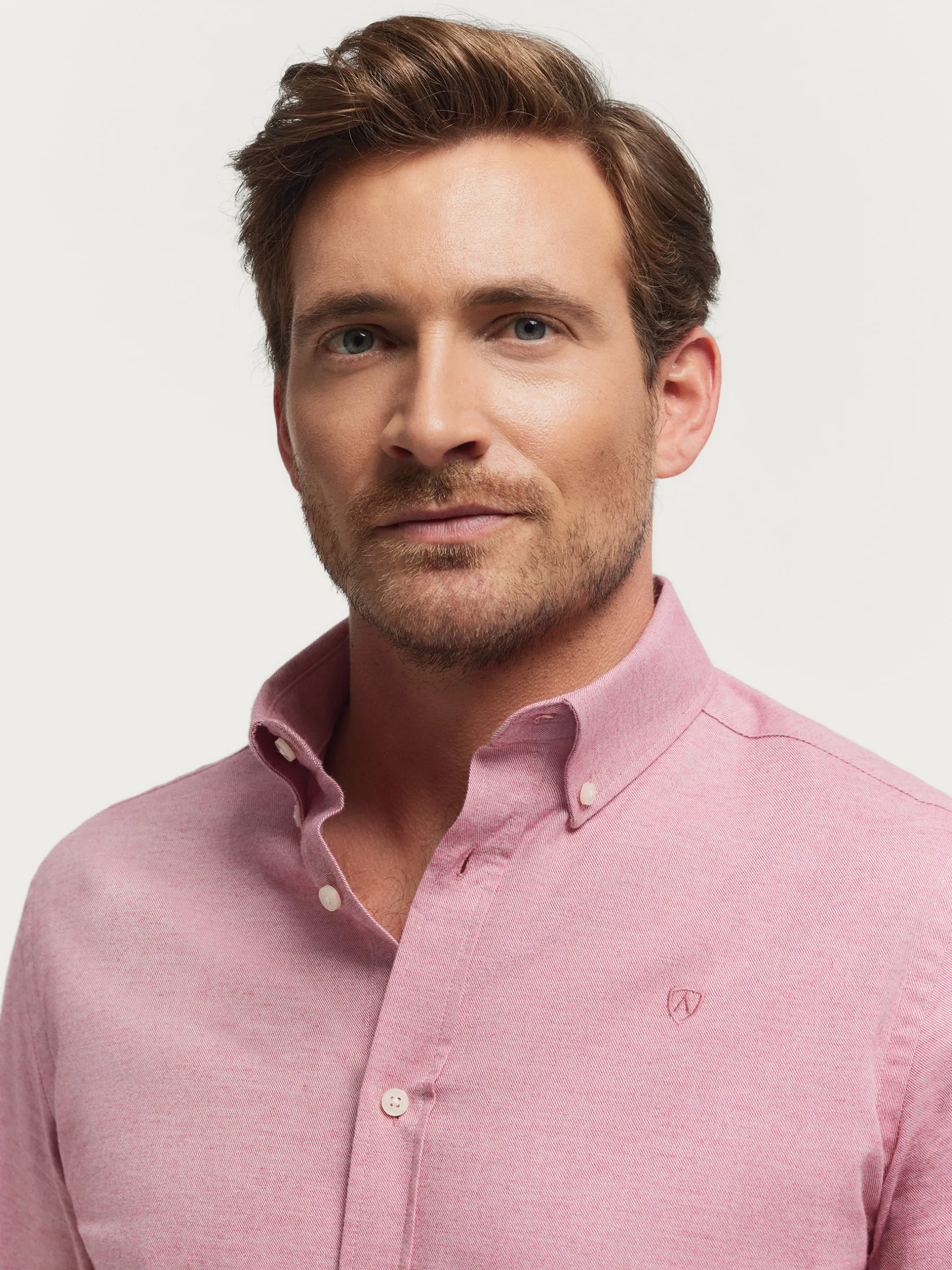 Franela<Alvaro Moreno CAMISA FLANNEL TWILL Rosa