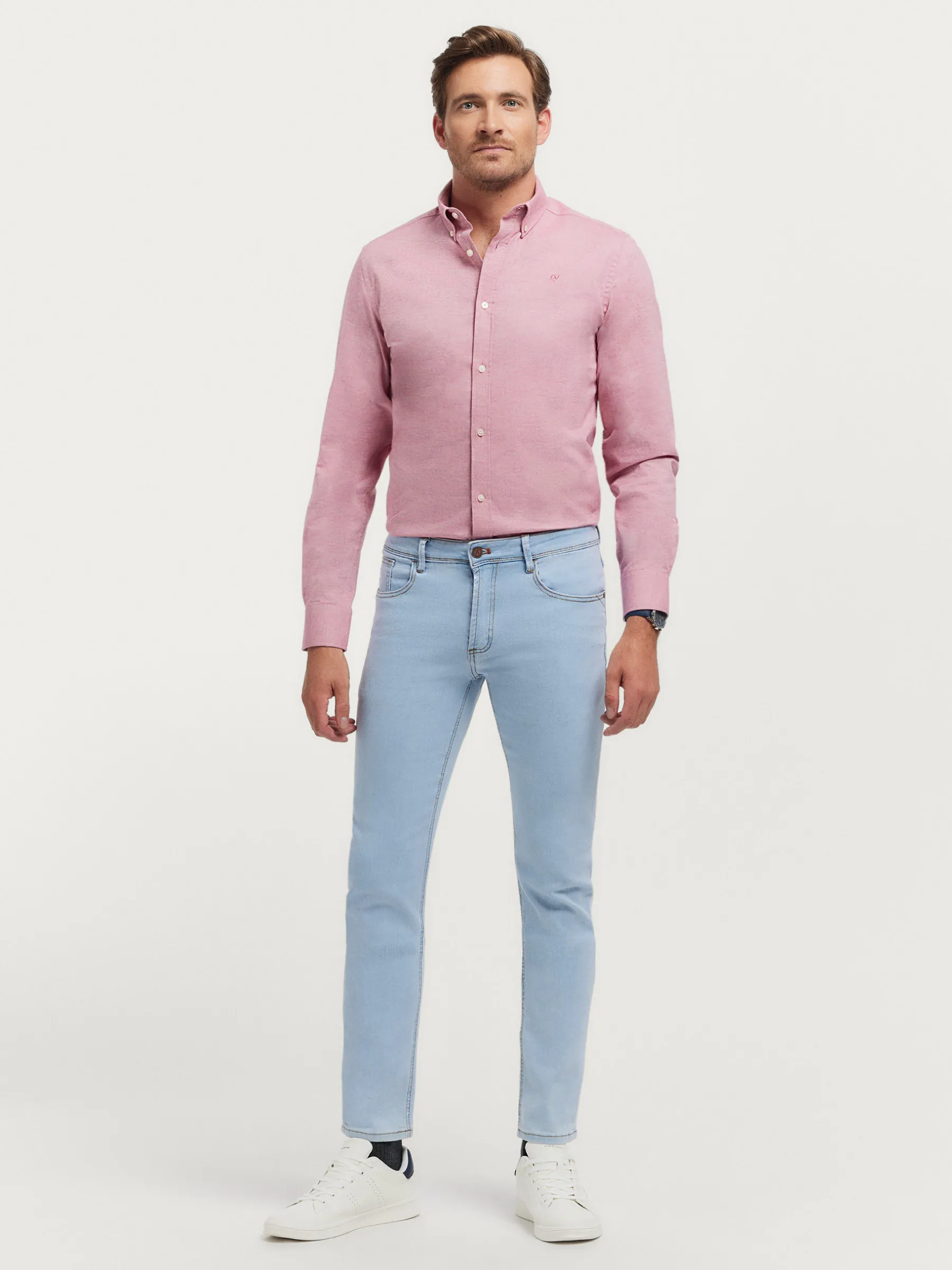 Franela<Alvaro Moreno CAMISA FLANNEL TWILL Rosa