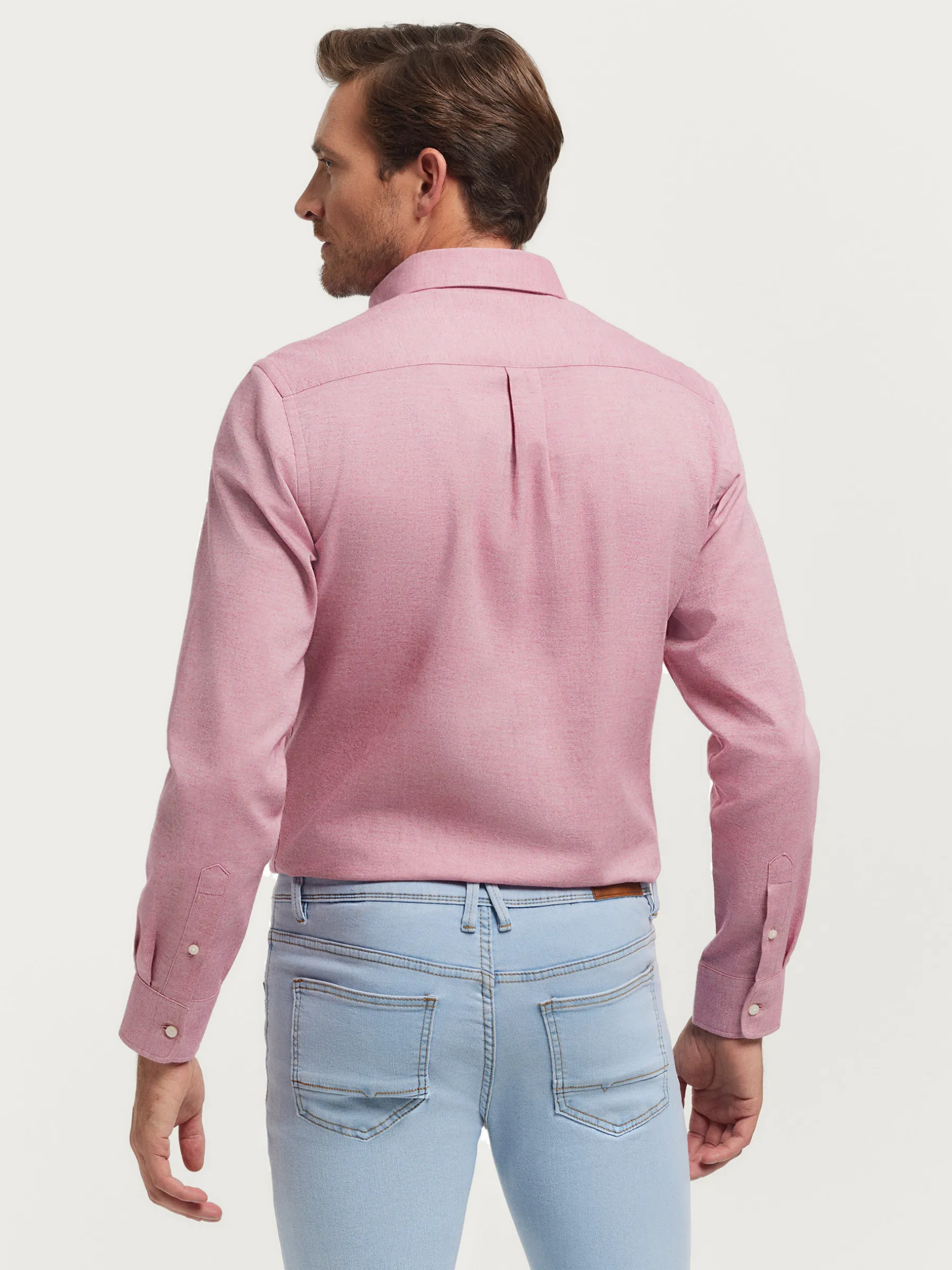 Franela<Alvaro Moreno CAMISA FLANNEL TWILL Rosa