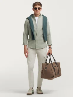 Franela<Alvaro Moreno CAMISA FLANNEL TWILL Verde