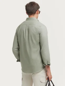 Franela<Alvaro Moreno CAMISA FLANNEL TWILL Verde