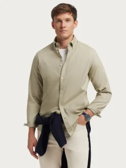 Franela<Alvaro Moreno CAMISA FLANNEL TWILL Verde