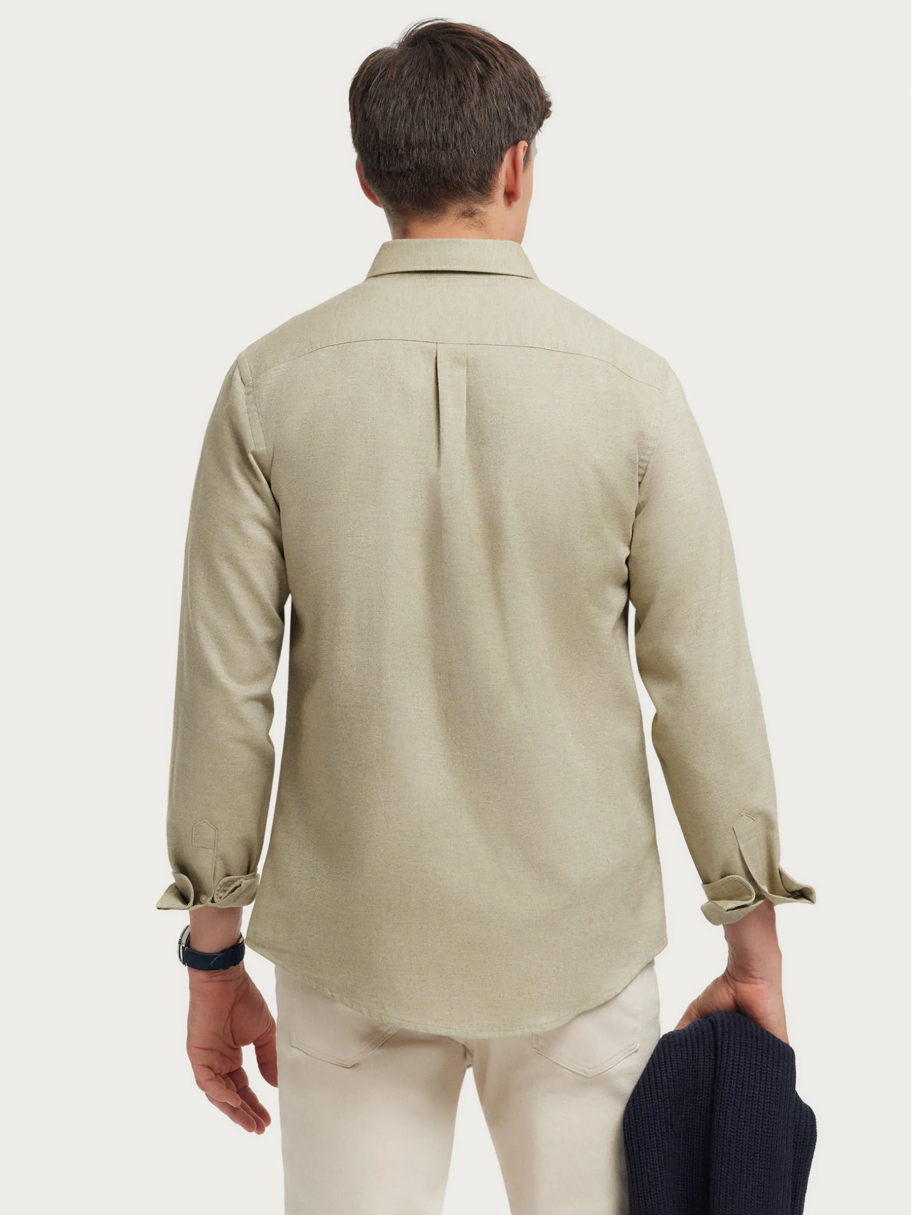 Franela<Alvaro Moreno CAMISA FLANNEL TWILL Verde