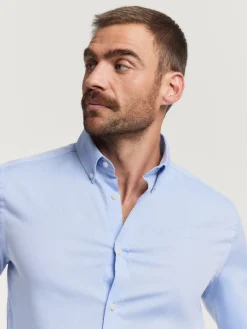 Casual<Alvaro Moreno CAMISA MICROESPIGA Celeste
