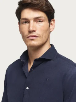 Casual<Alvaro Moreno CAMISA MICROPANA JACK AZUL MARINO