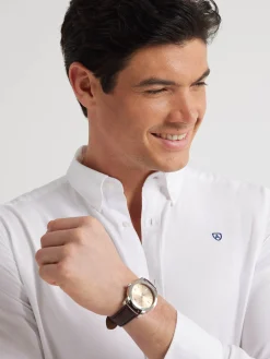 Oxford<Alvaro Moreno CAMISA OXFORD BASIC Blanco