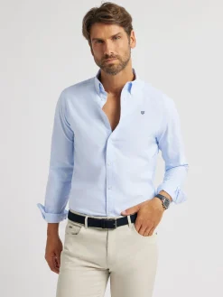 Oxford<Alvaro Moreno CAMISA OXFORD BASIC Celeste
