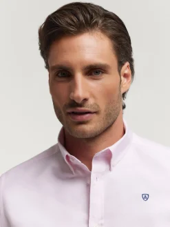 Oxford<Alvaro Moreno CAMISA OXFORD BASIC Rosa
