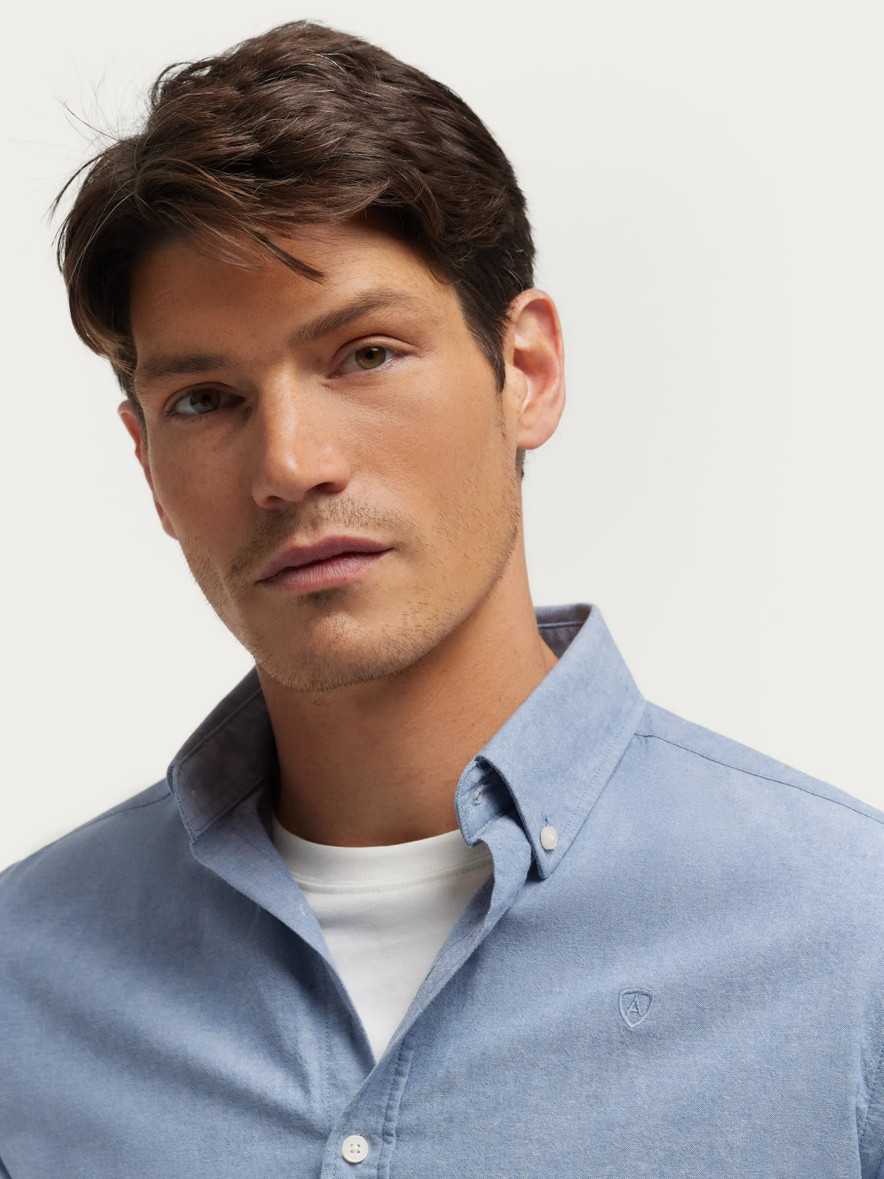 Oxford<Alvaro Moreno CAMISA OXFORD CHAMBRAY Azul
