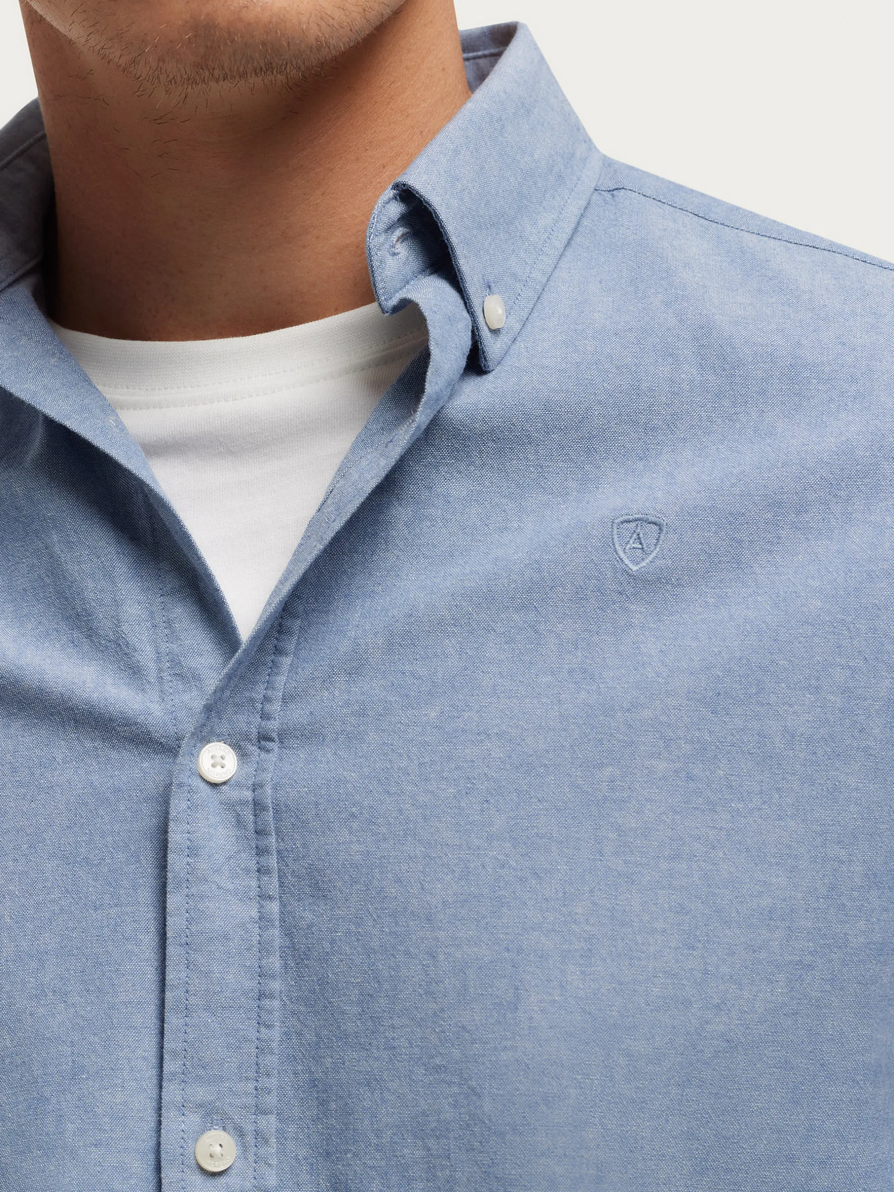 Oxford<Alvaro Moreno CAMISA OXFORD CHAMBRAY Azul