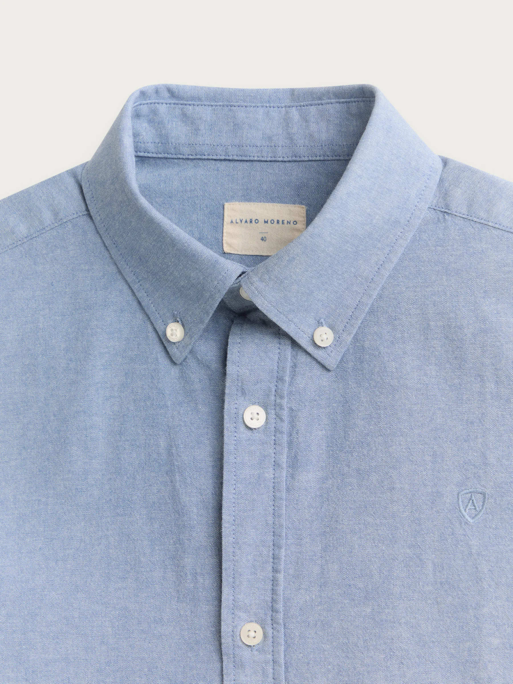 Oxford<Alvaro Moreno CAMISA OXFORD CHAMBRAY Azul