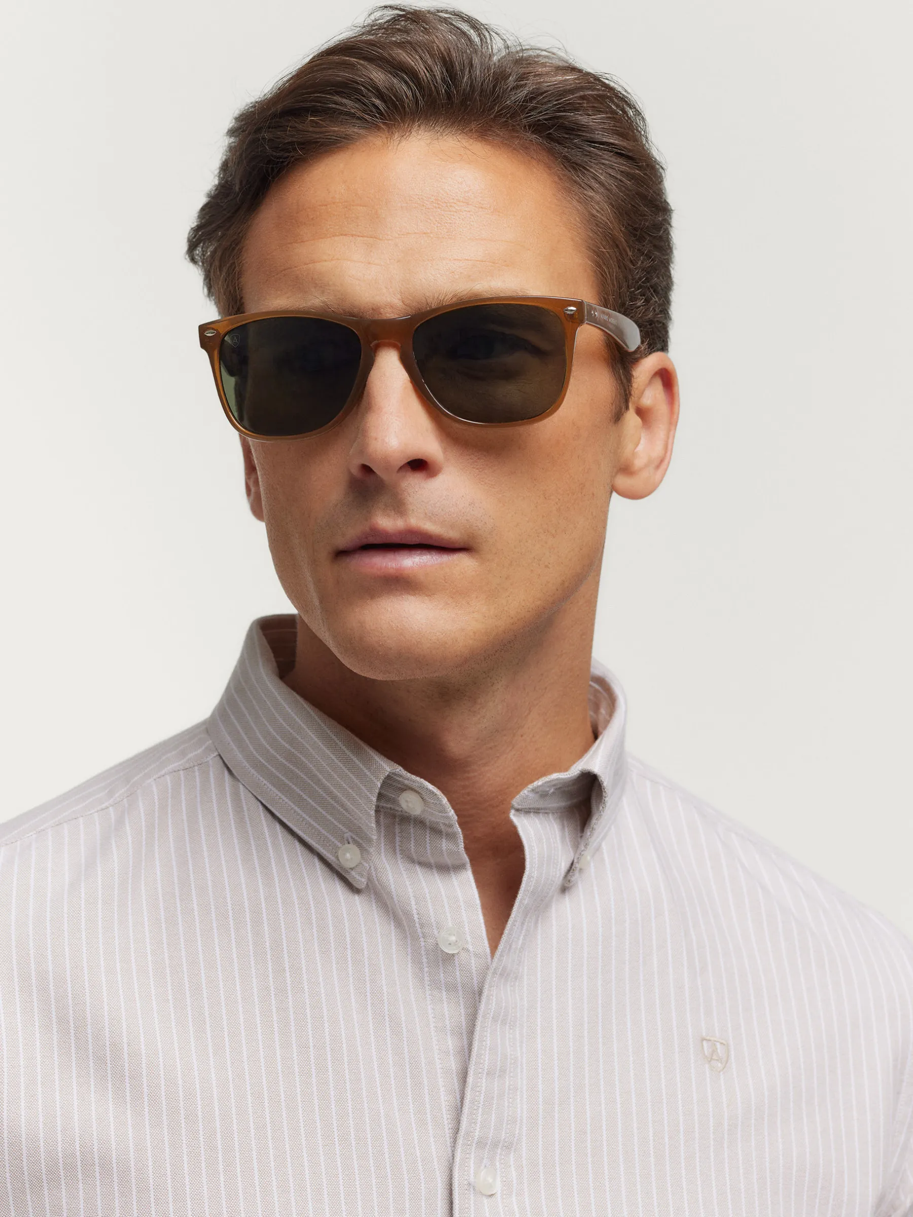 Oxford<Alvaro Moreno CAMISA OXFORD DIPLO Beige