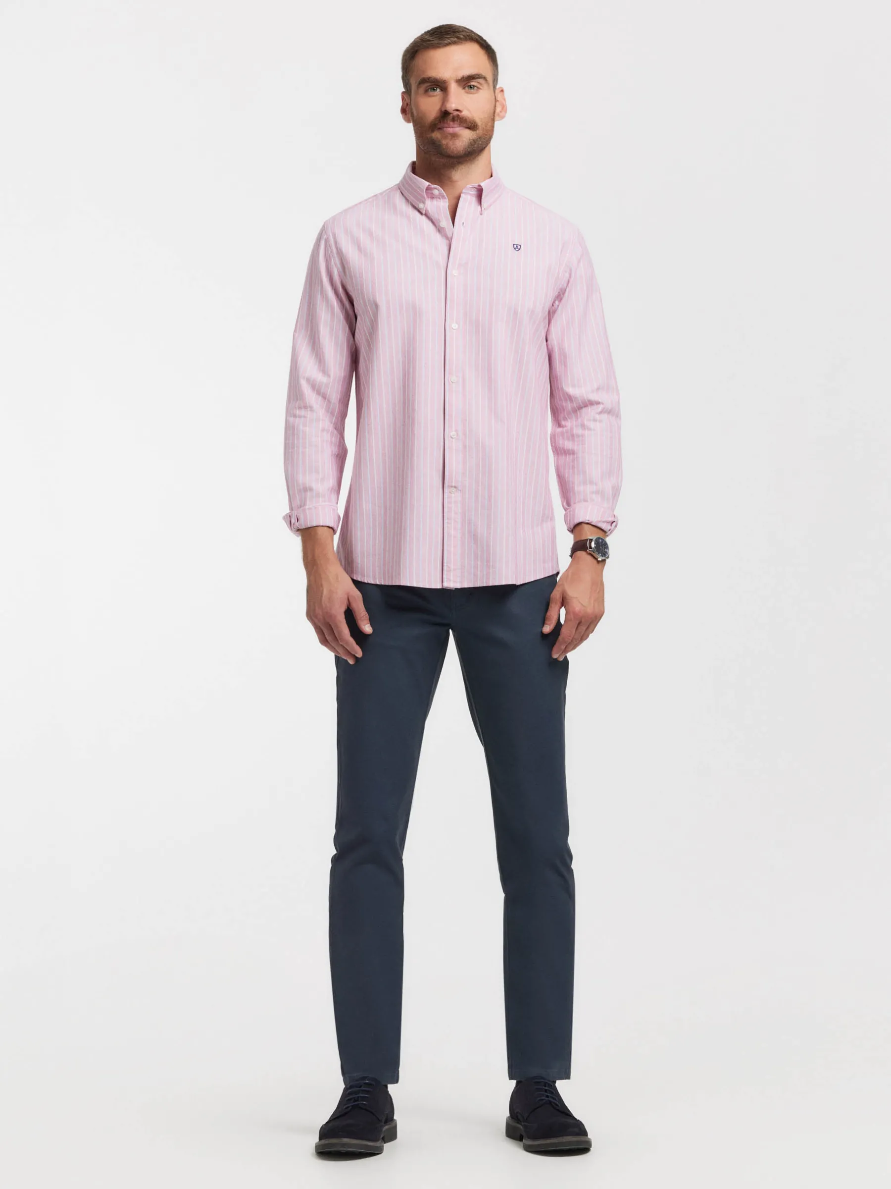 Oxford<Alvaro Moreno CAMISA OXFORD FANCY STR Rojo