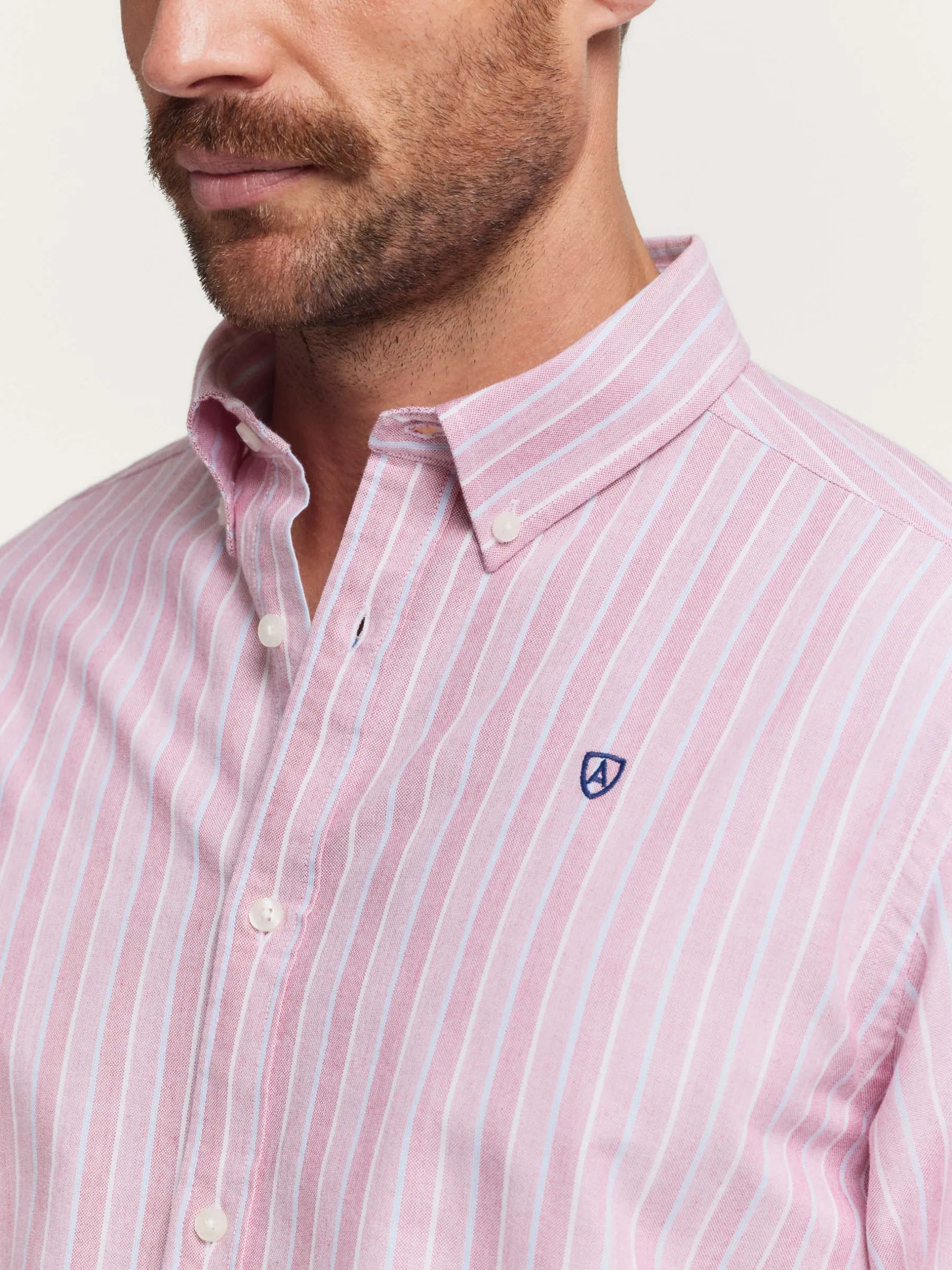 Oxford<Alvaro Moreno CAMISA OXFORD FANCY STR Rojo