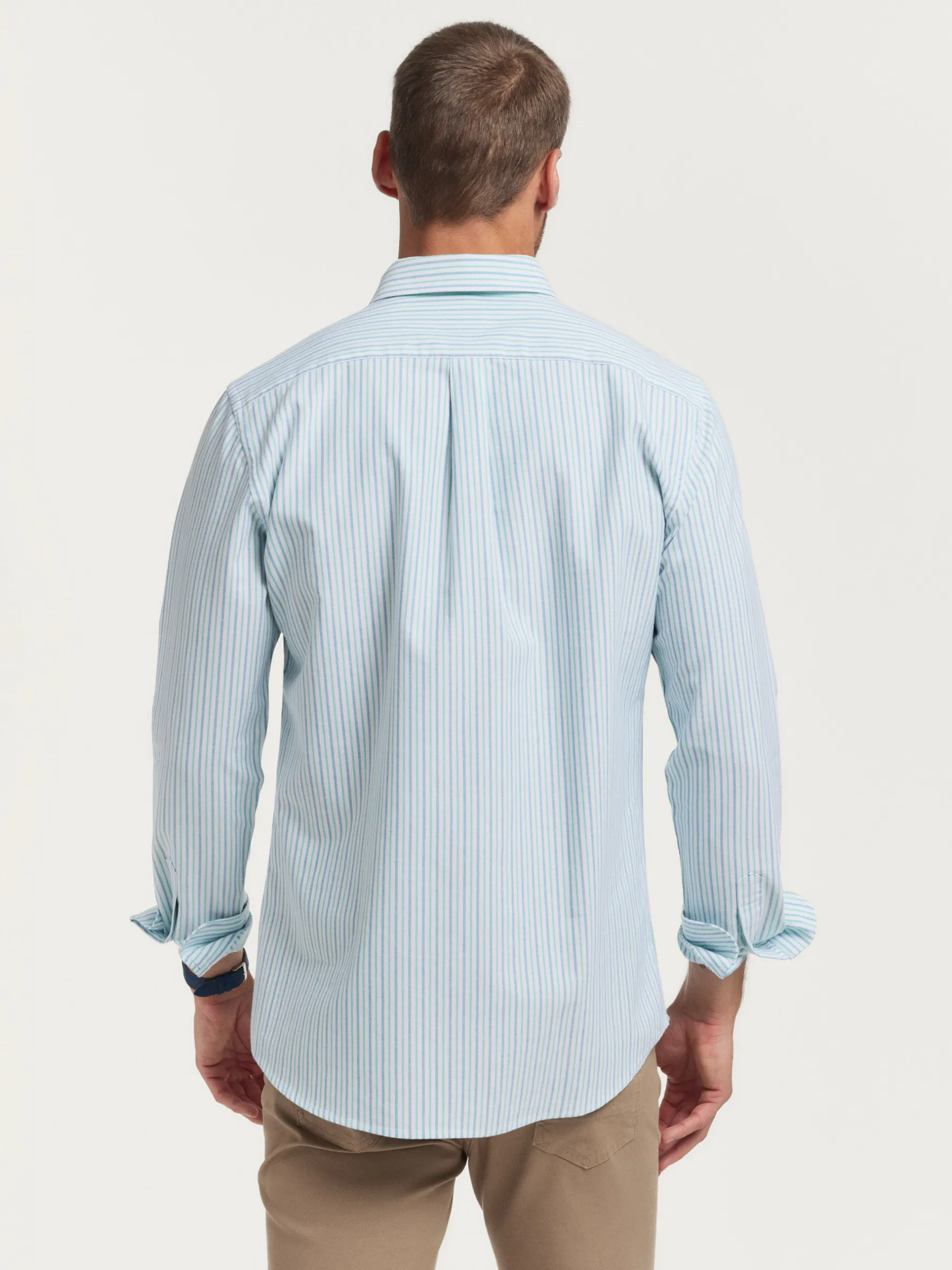 Oxford<Alvaro Moreno CAMISA OXFORD FANCY STR Verde