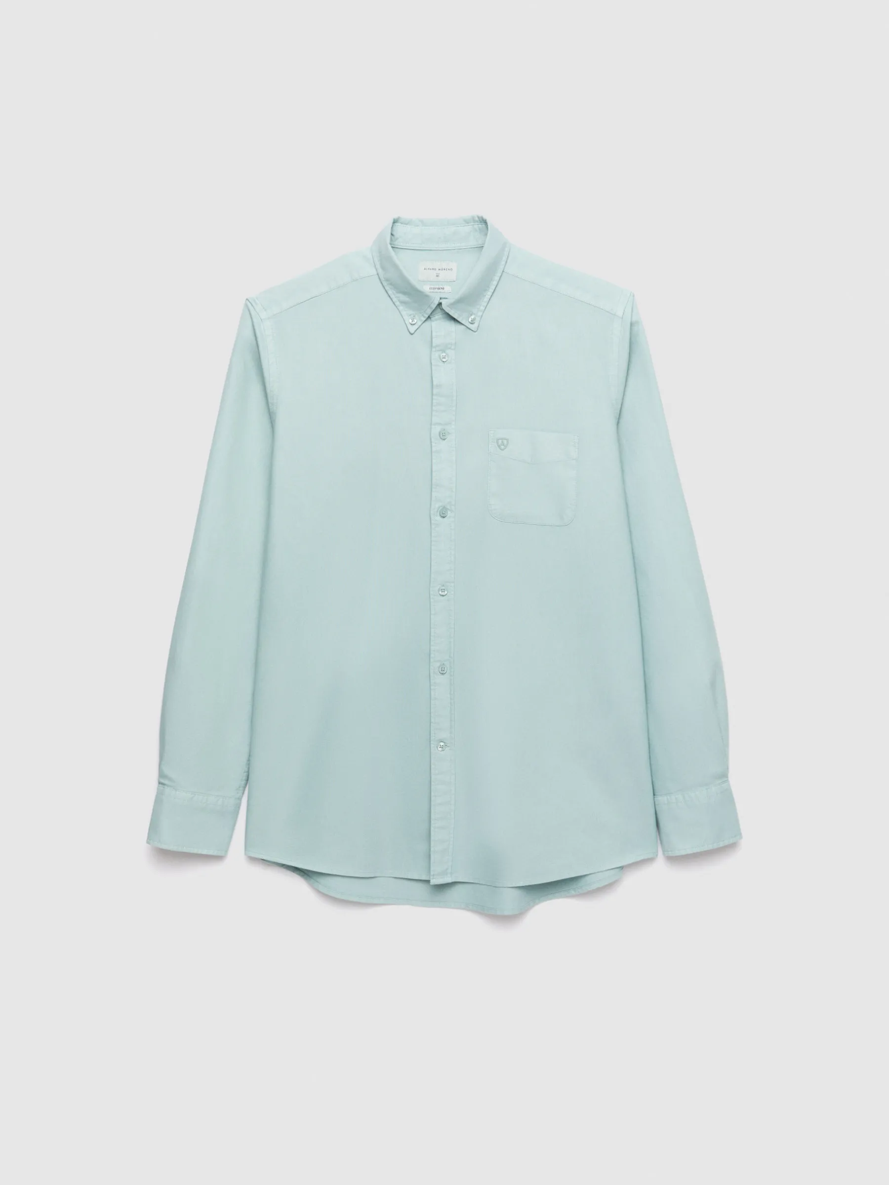 Oxford<Alvaro Moreno CAMISA OXFORD POCKET DYE Verde Agua