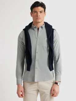 Oxford<Alvaro Moreno CAMISA OXFORD POCKET DYE Gris