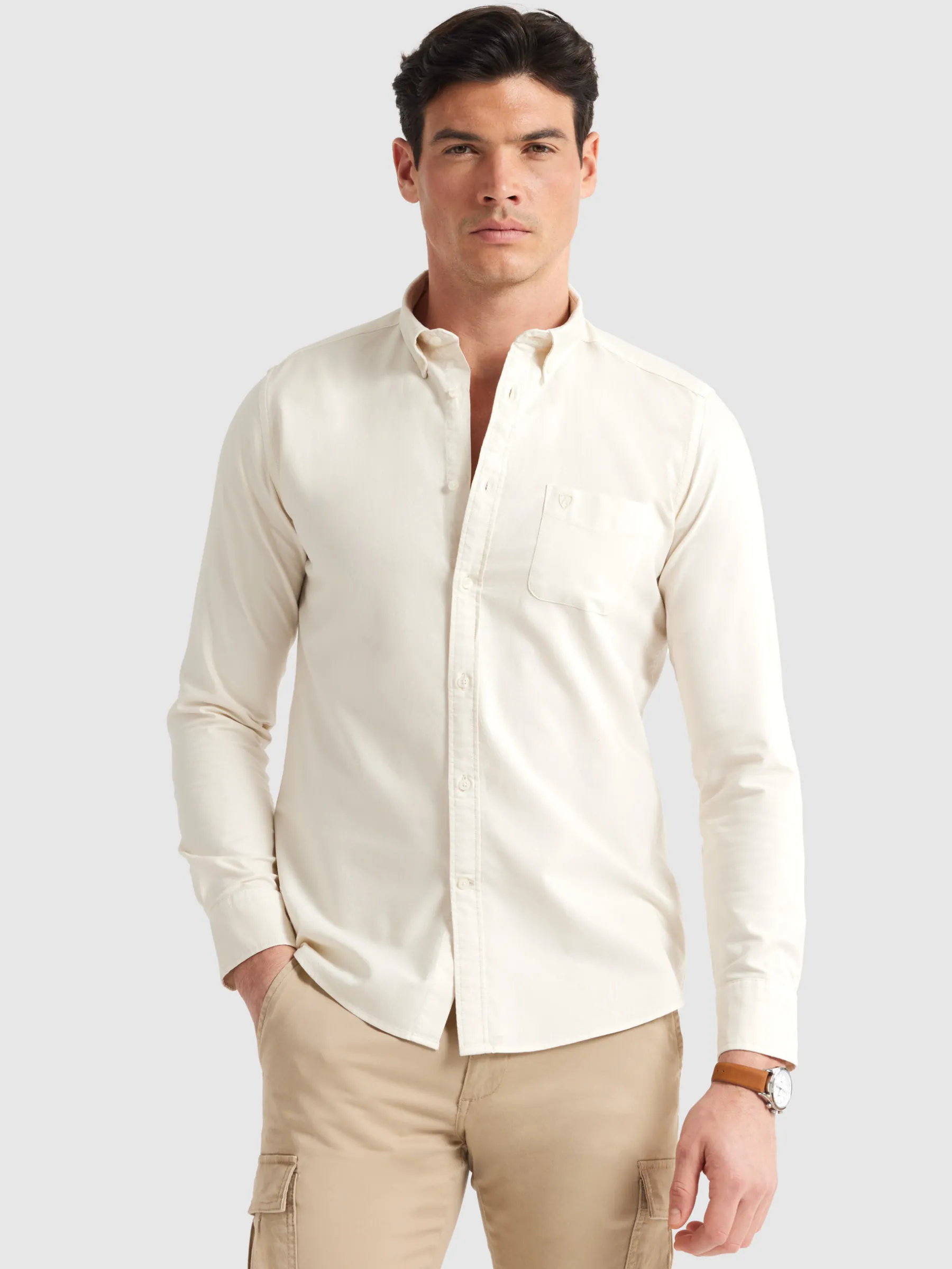 Oxford<Alvaro Moreno CAMISA OXFORD POCKET DYE Crudo