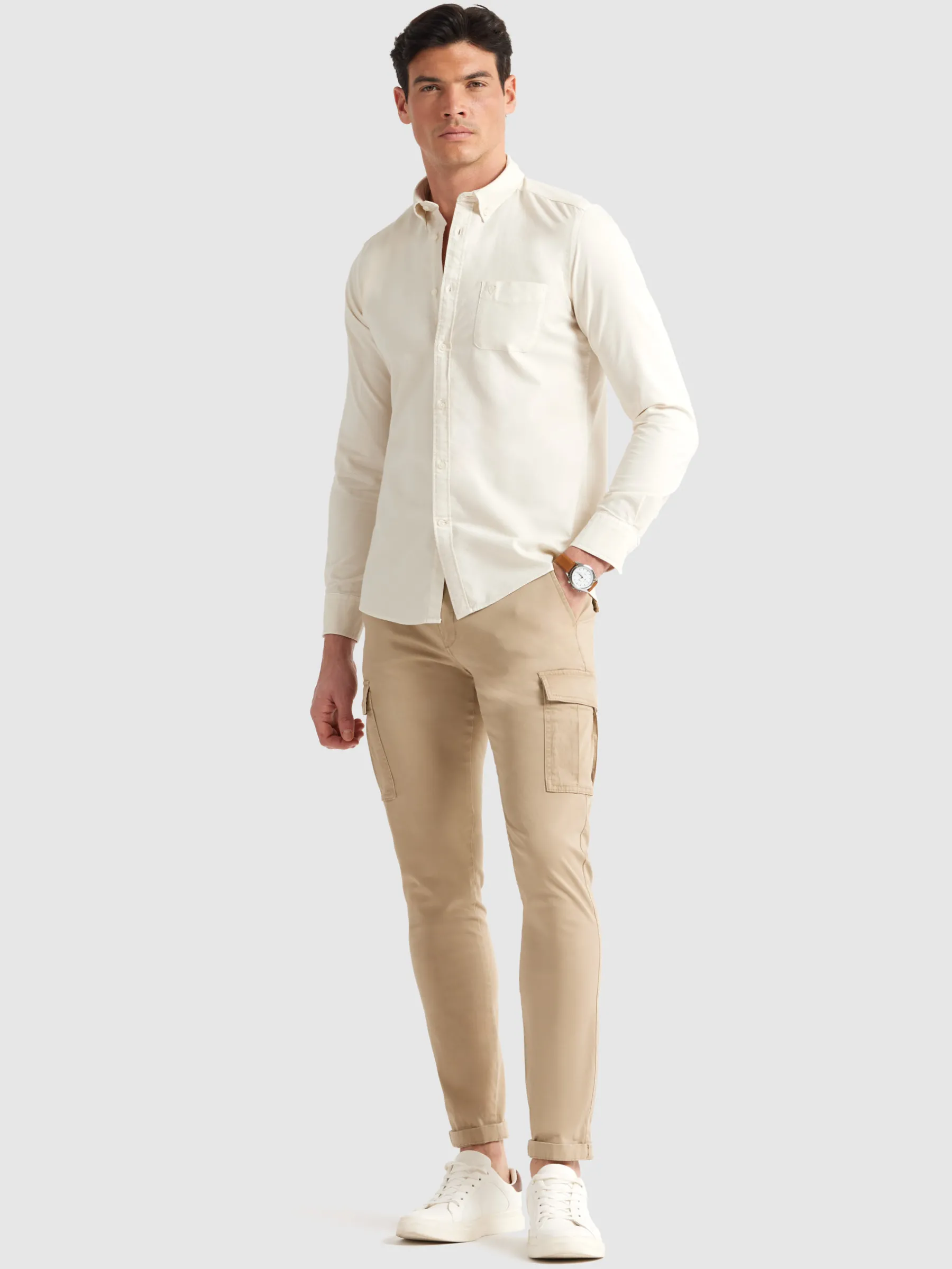 Oxford<Alvaro Moreno CAMISA OXFORD POCKET DYE Crudo