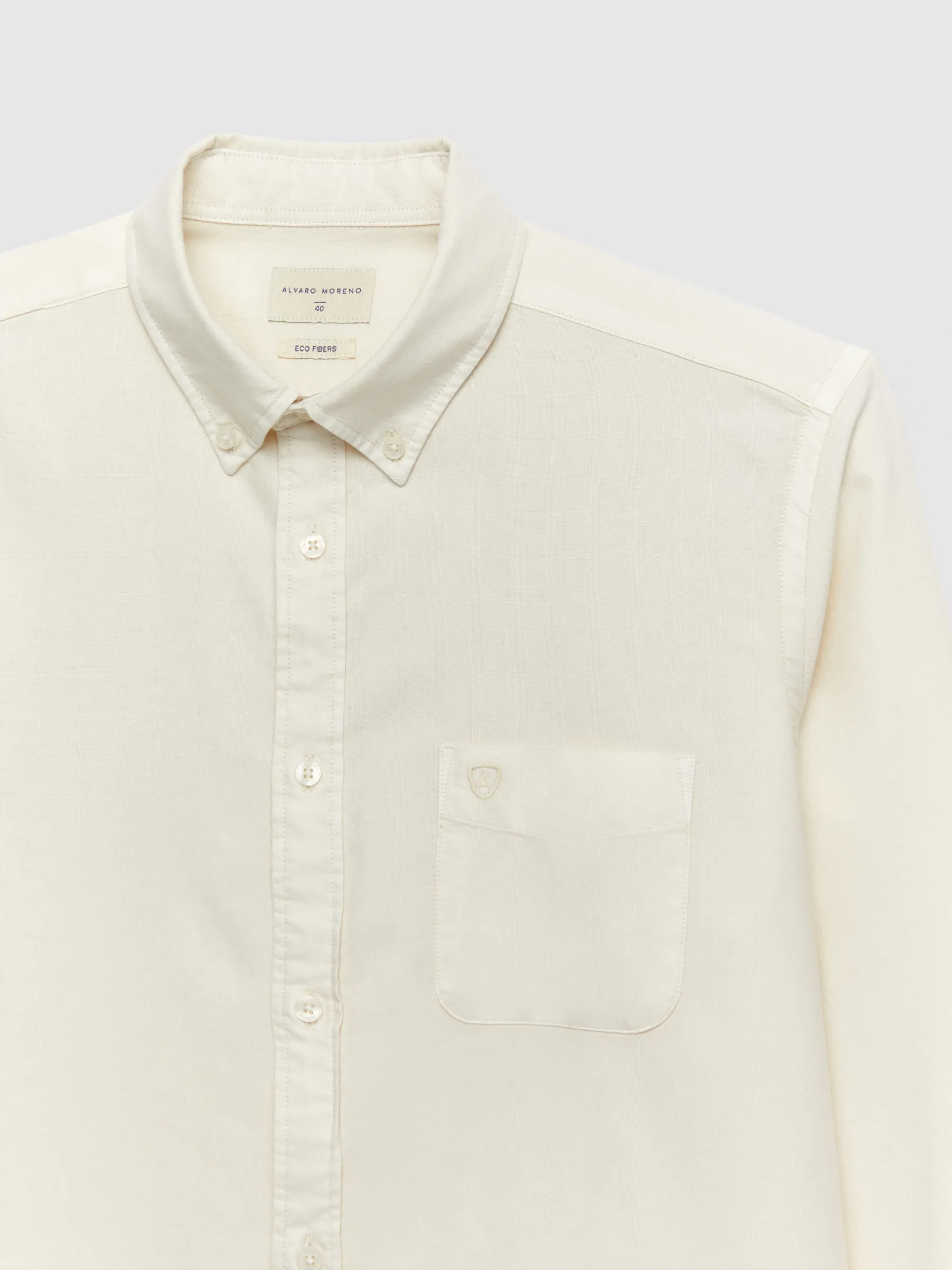 Oxford<Alvaro Moreno CAMISA OXFORD POCKET DYE Crudo