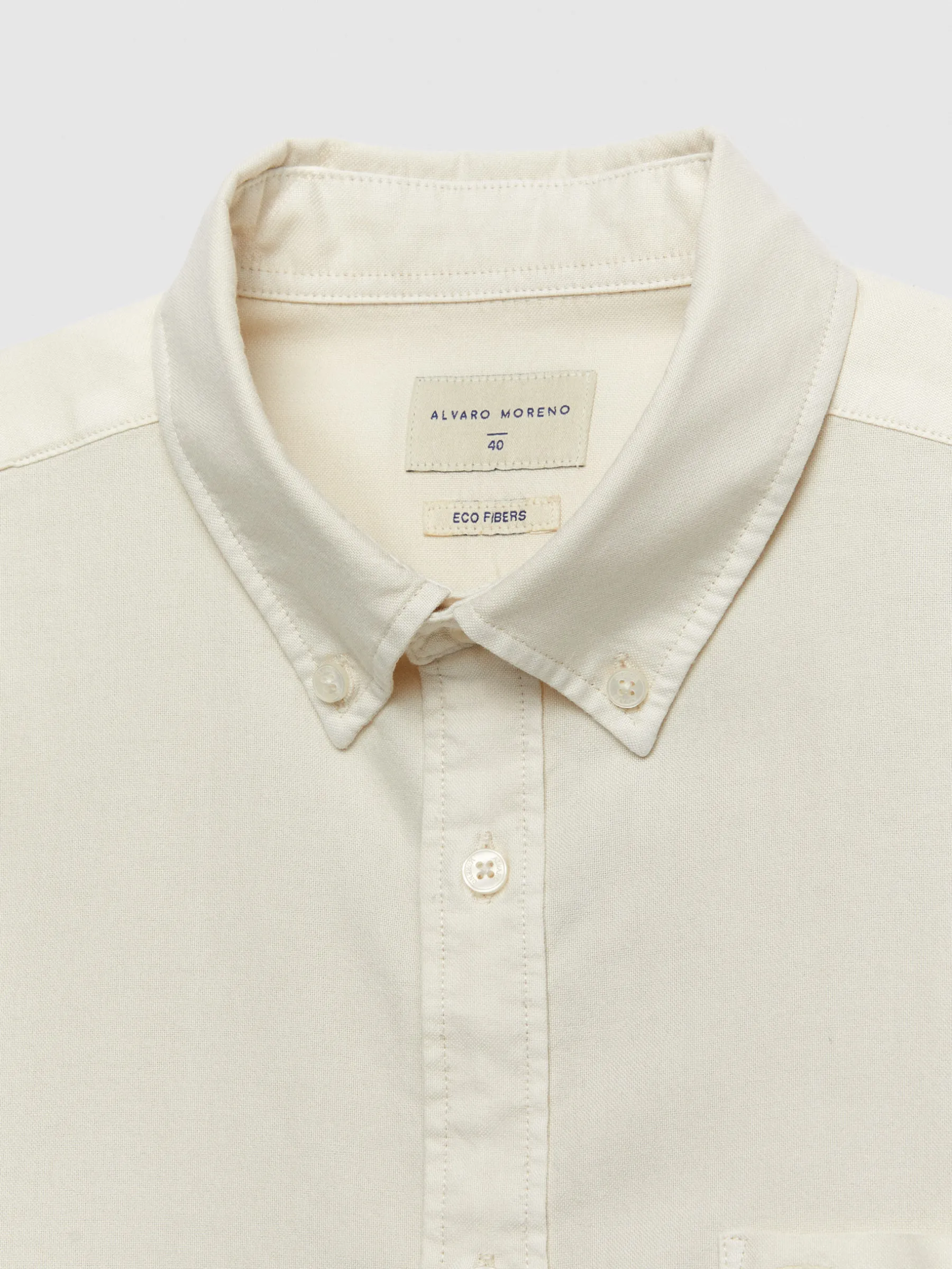 Oxford<Alvaro Moreno CAMISA OXFORD POCKET DYE Crudo