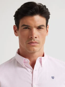 Oxford<Alvaro Moreno CAMISA OXFORD RAYAS BASIC Rosa
