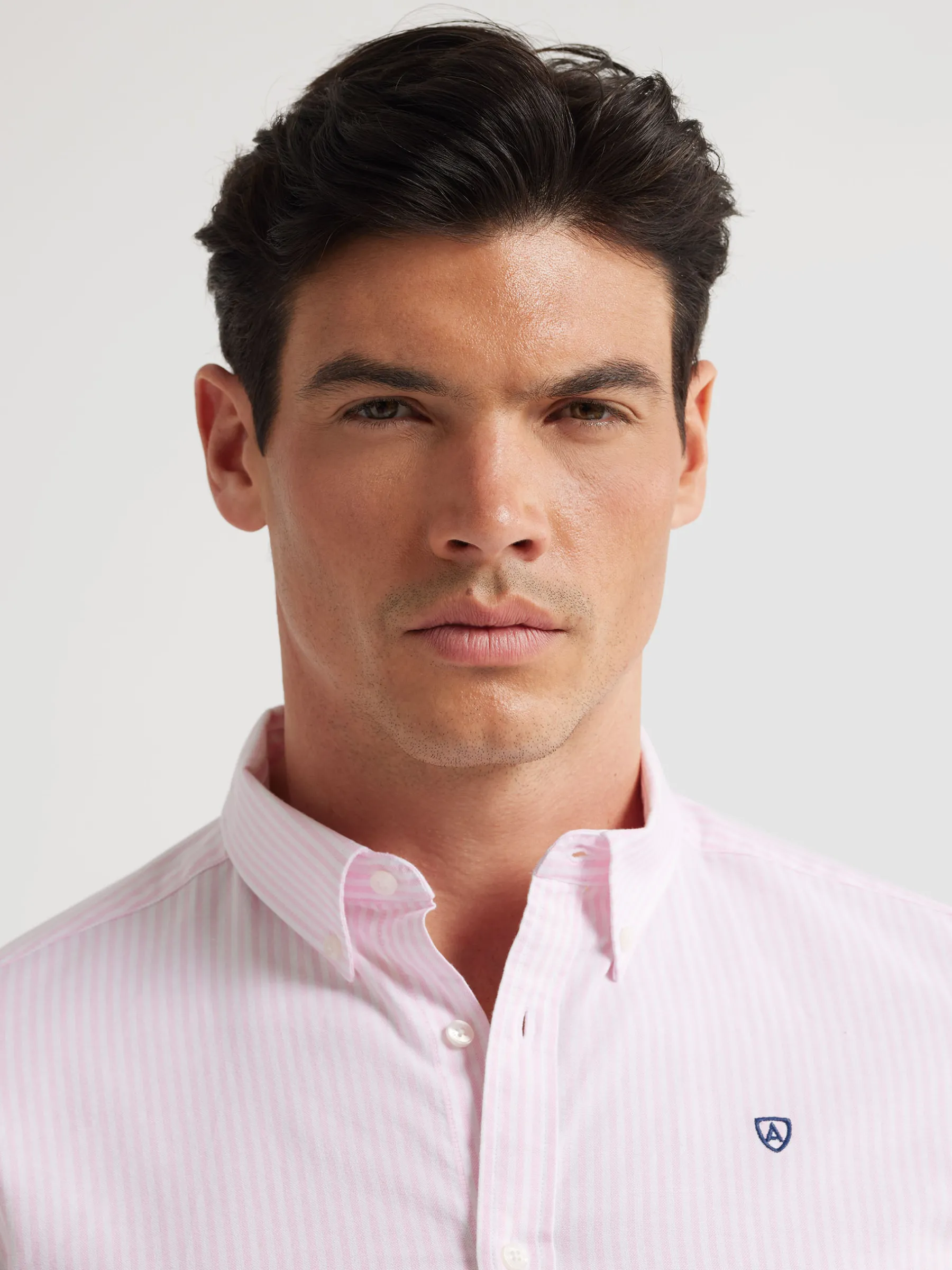 Oxford<Alvaro Moreno CAMISA OXFORD RAYAS BASIC Rosa