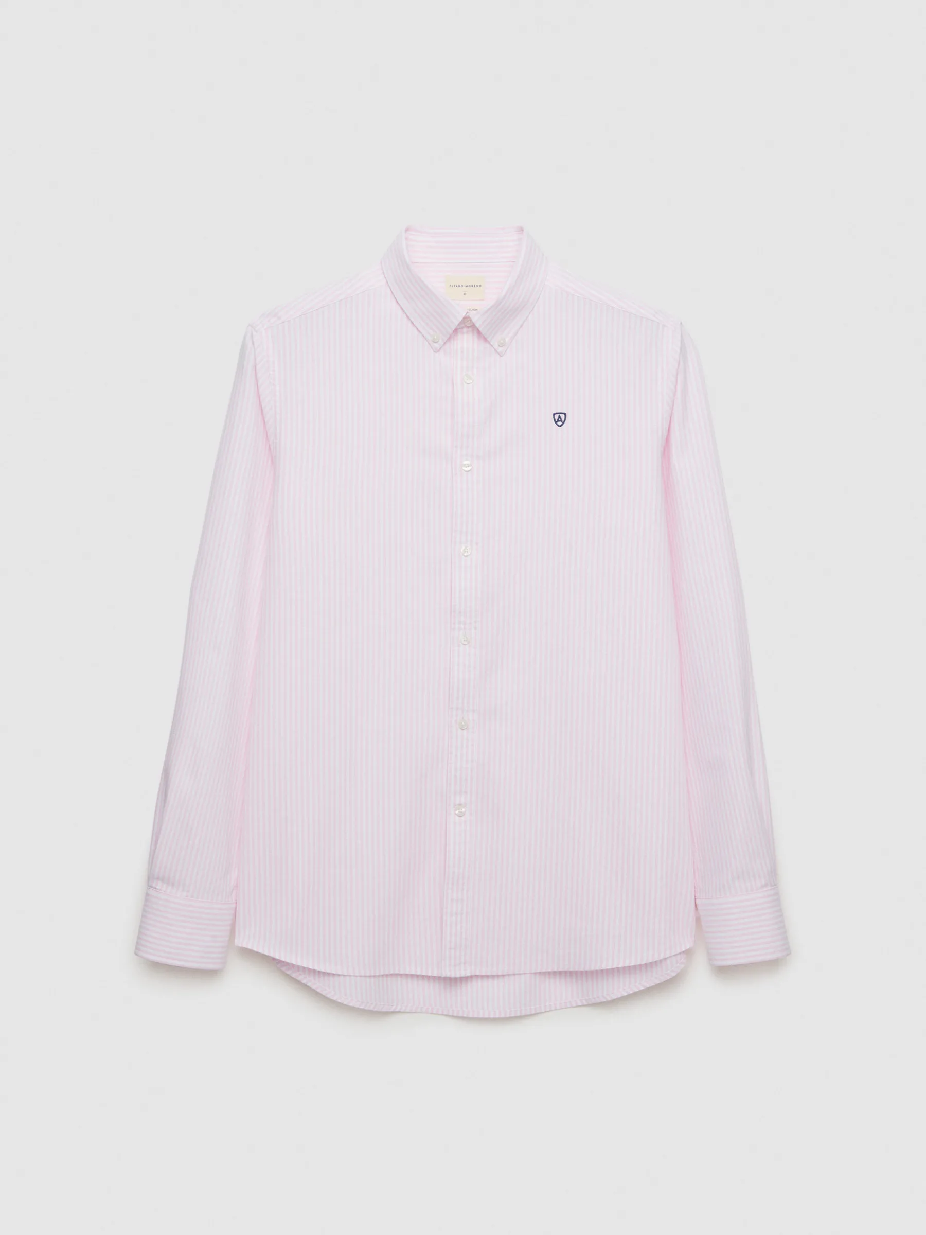 Oxford<Alvaro Moreno CAMISA OXFORD RAYAS BASIC Rosa
