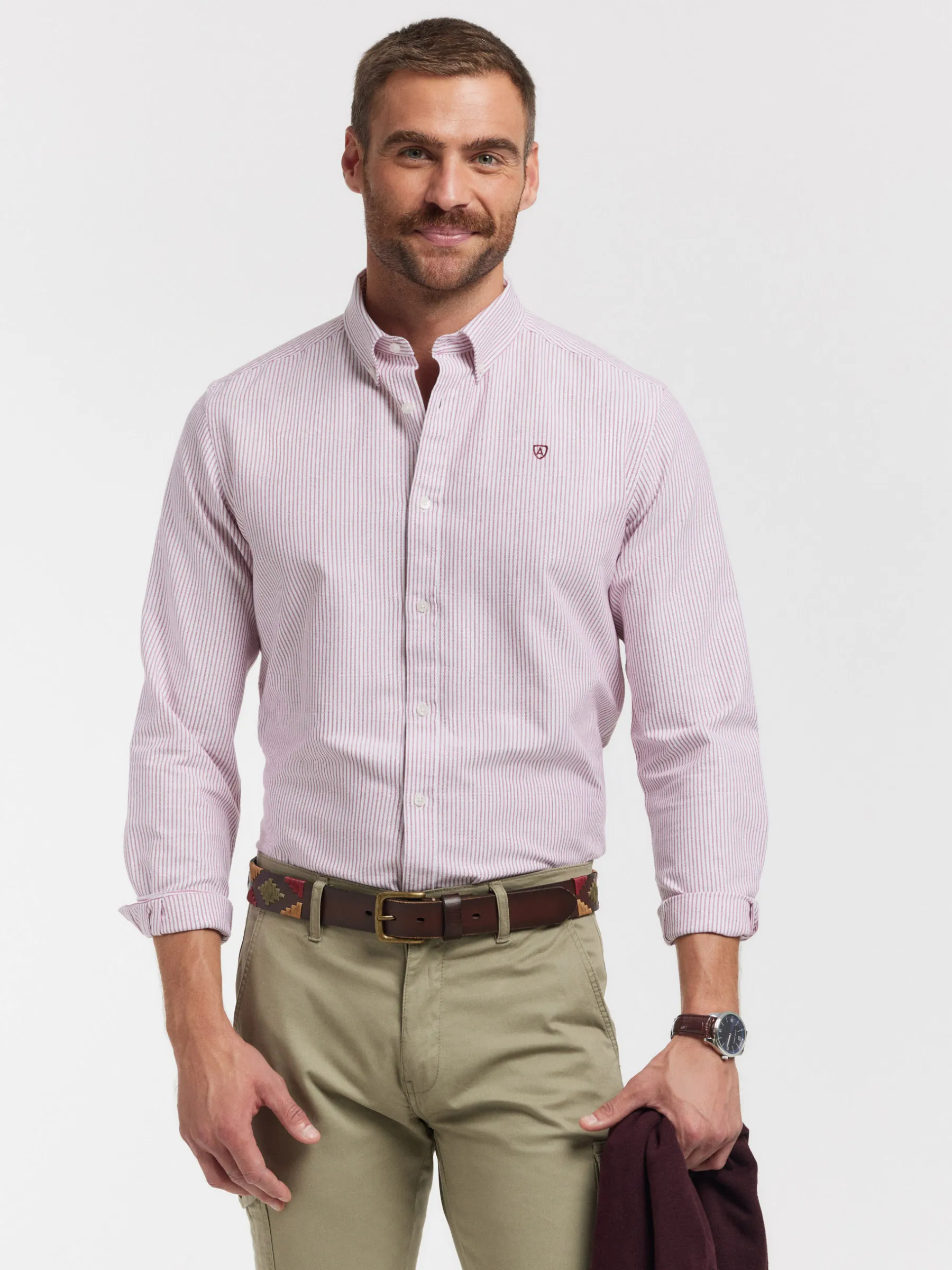 Oxford<Alvaro Moreno CAMISA OXFORD REGENT Burdeos