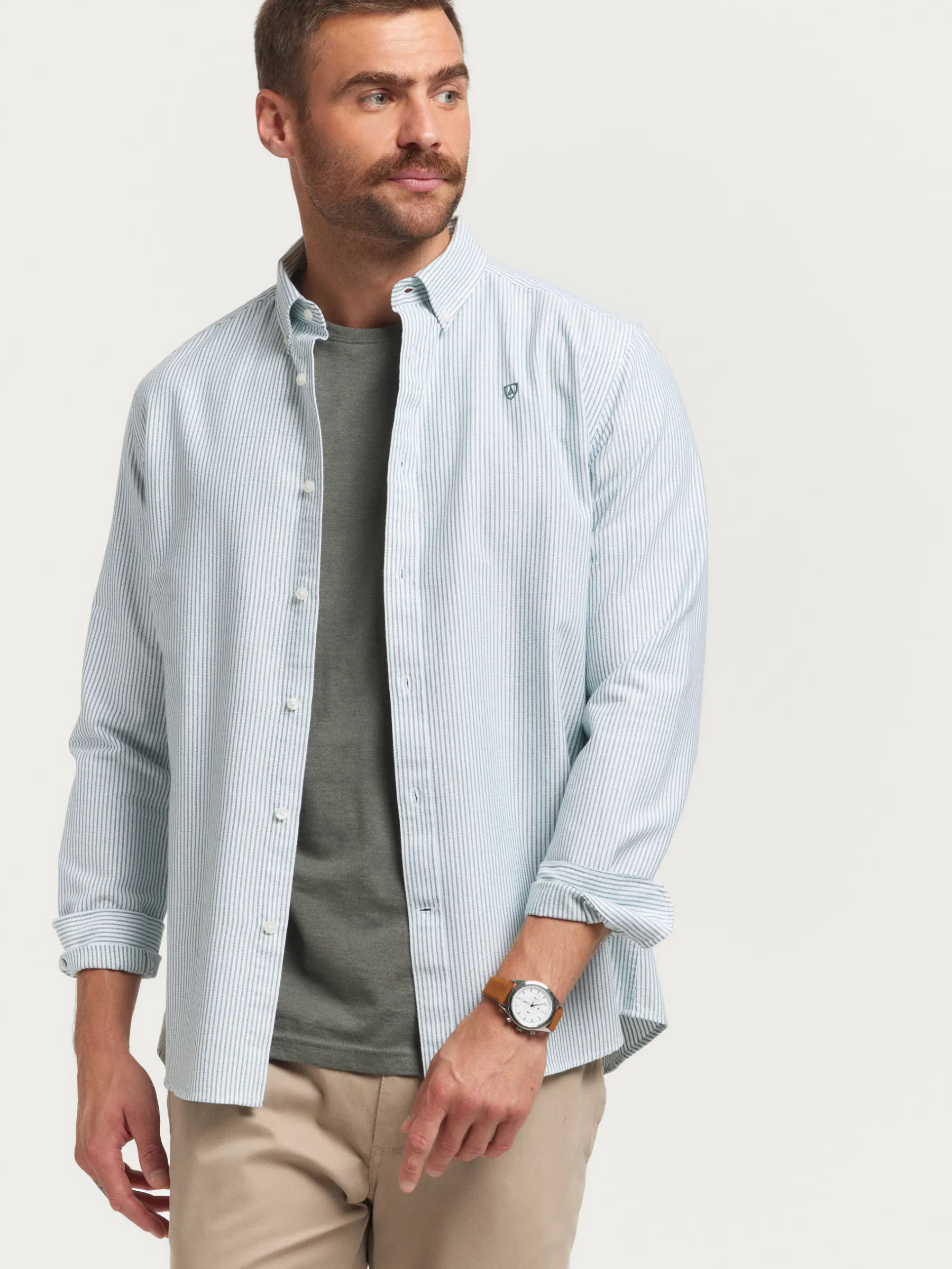 Oxford<Alvaro Moreno CAMISA OXFORD REGENT Verde