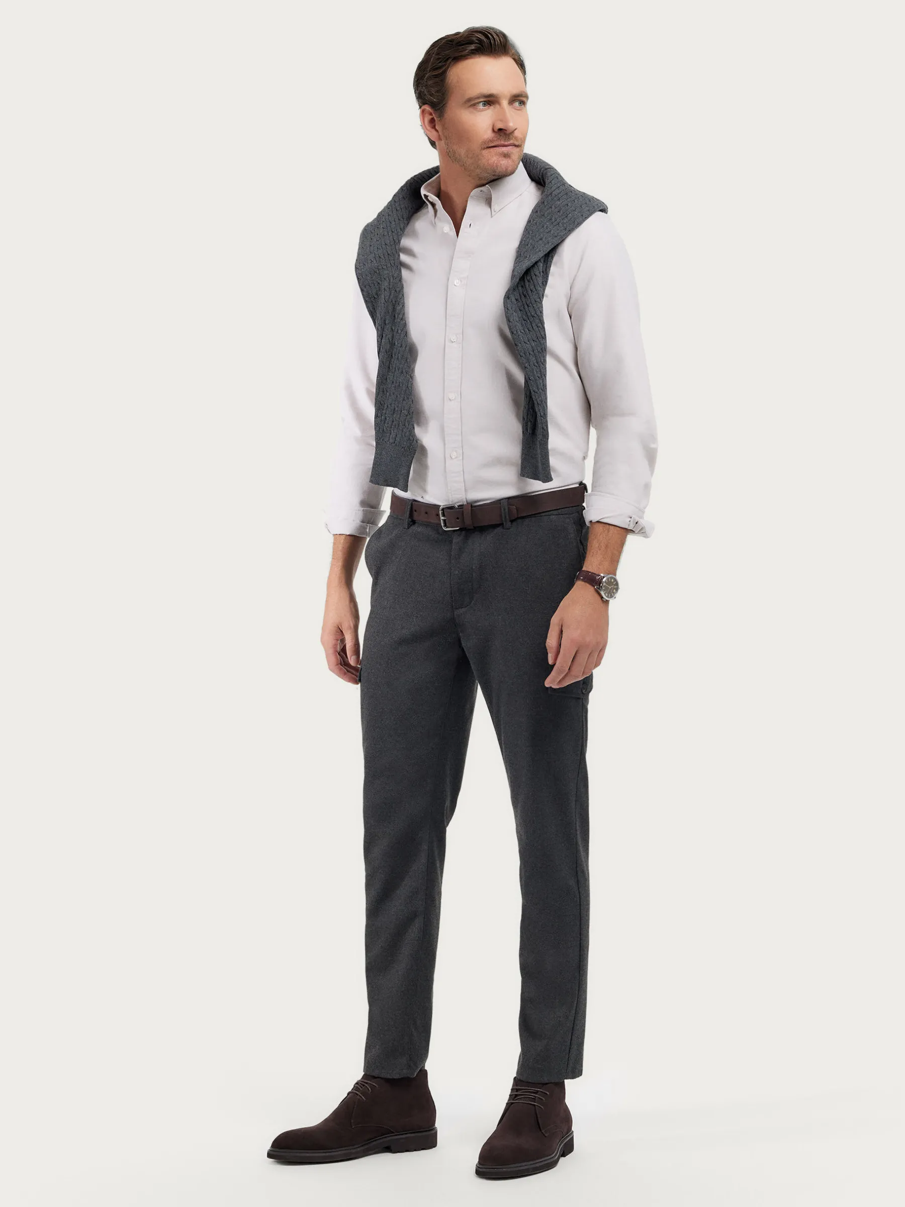 Oxford<Alvaro Moreno CAMISA OXFORD SOLID Beige