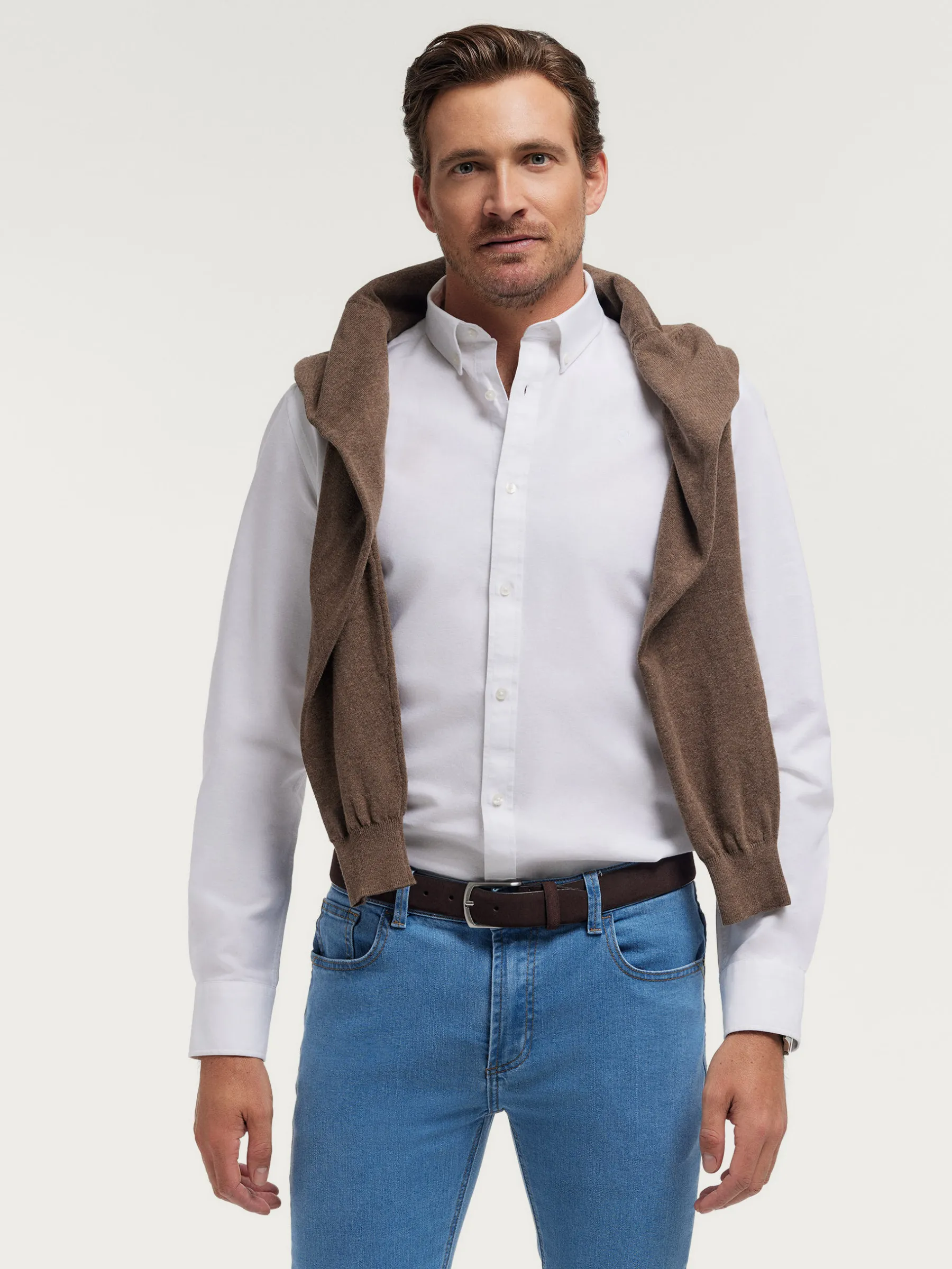 Oxford<Alvaro Moreno CAMISA OXFORD SOLID Blanco