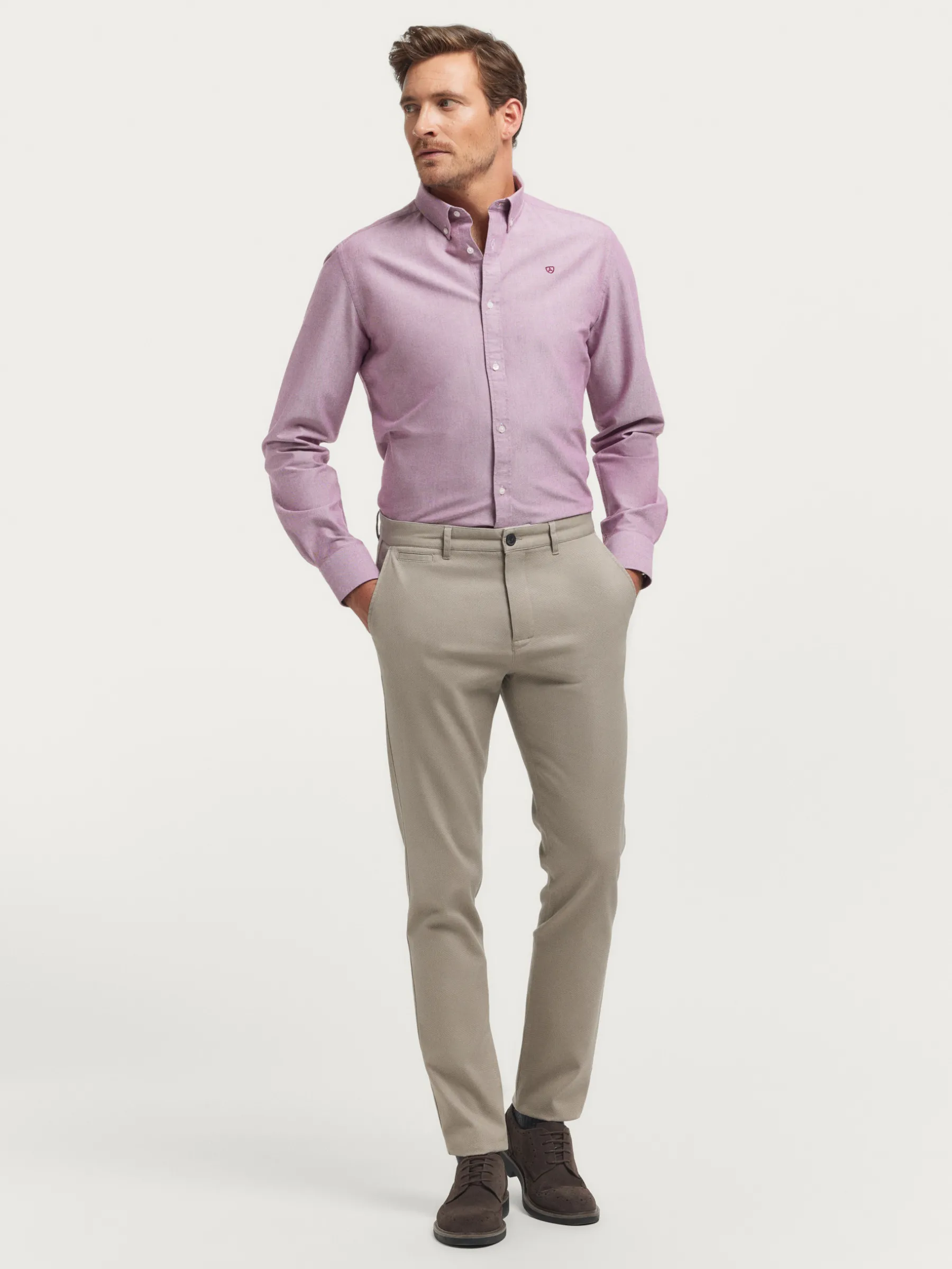 Oxford<Alvaro Moreno CAMISA OXFORD SOLID Burdeos