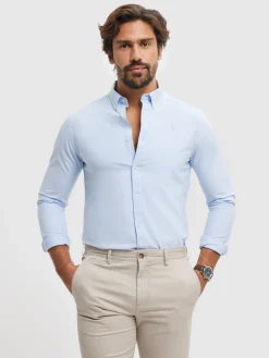 Oxford<Alvaro Moreno CAMISA OXFORD SOLID Celeste