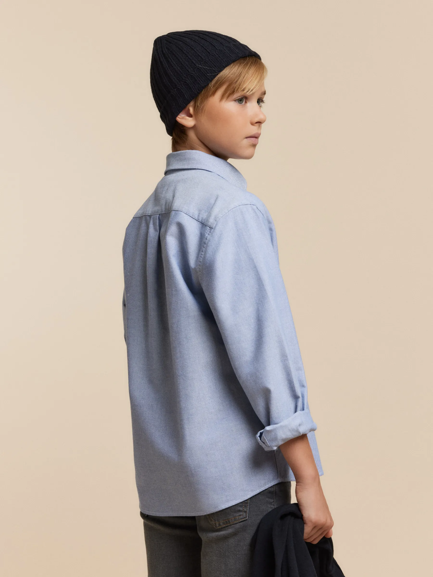 Camisas<Alvaro Moreno CAMISA OXFORD SOLID KIDS Azul