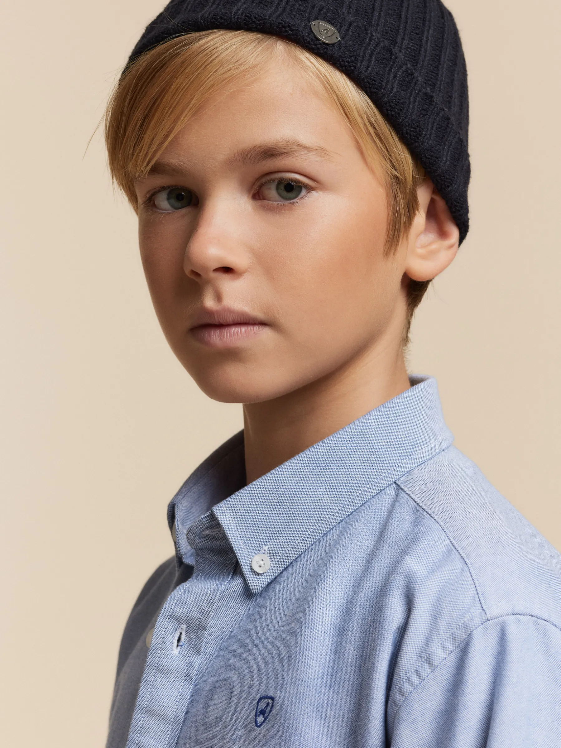 Camisas<Alvaro Moreno CAMISA OXFORD SOLID KIDS Azul