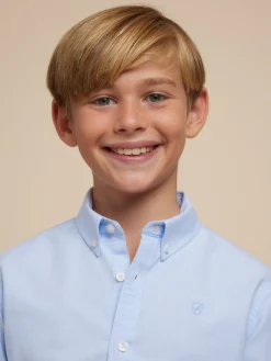 Camisas<Alvaro Moreno CAMISA OXFORD SOLID KIDS Celeste
