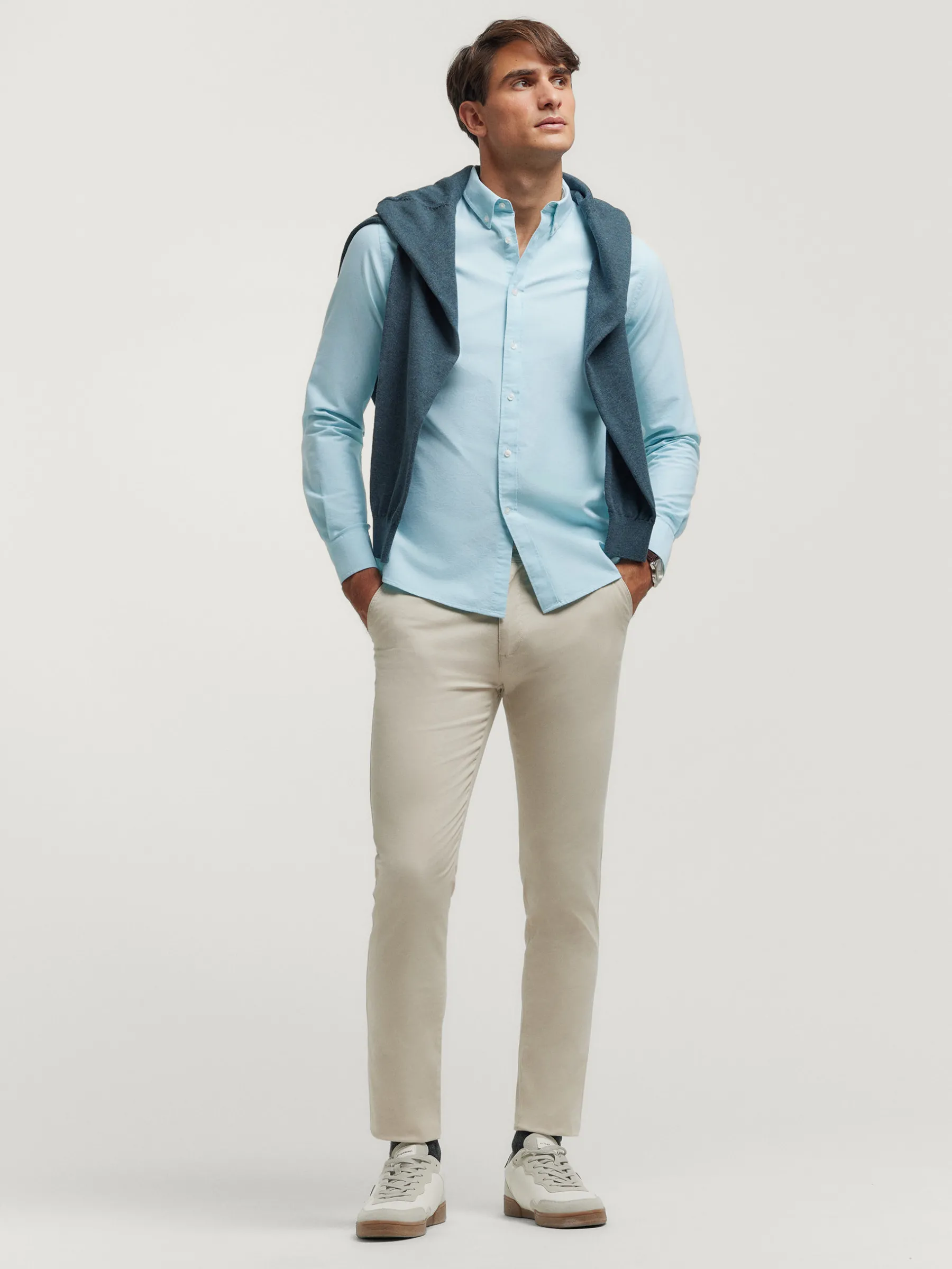 Oxford<Alvaro Moreno CAMISA OXFORD SOLID Verde Agua