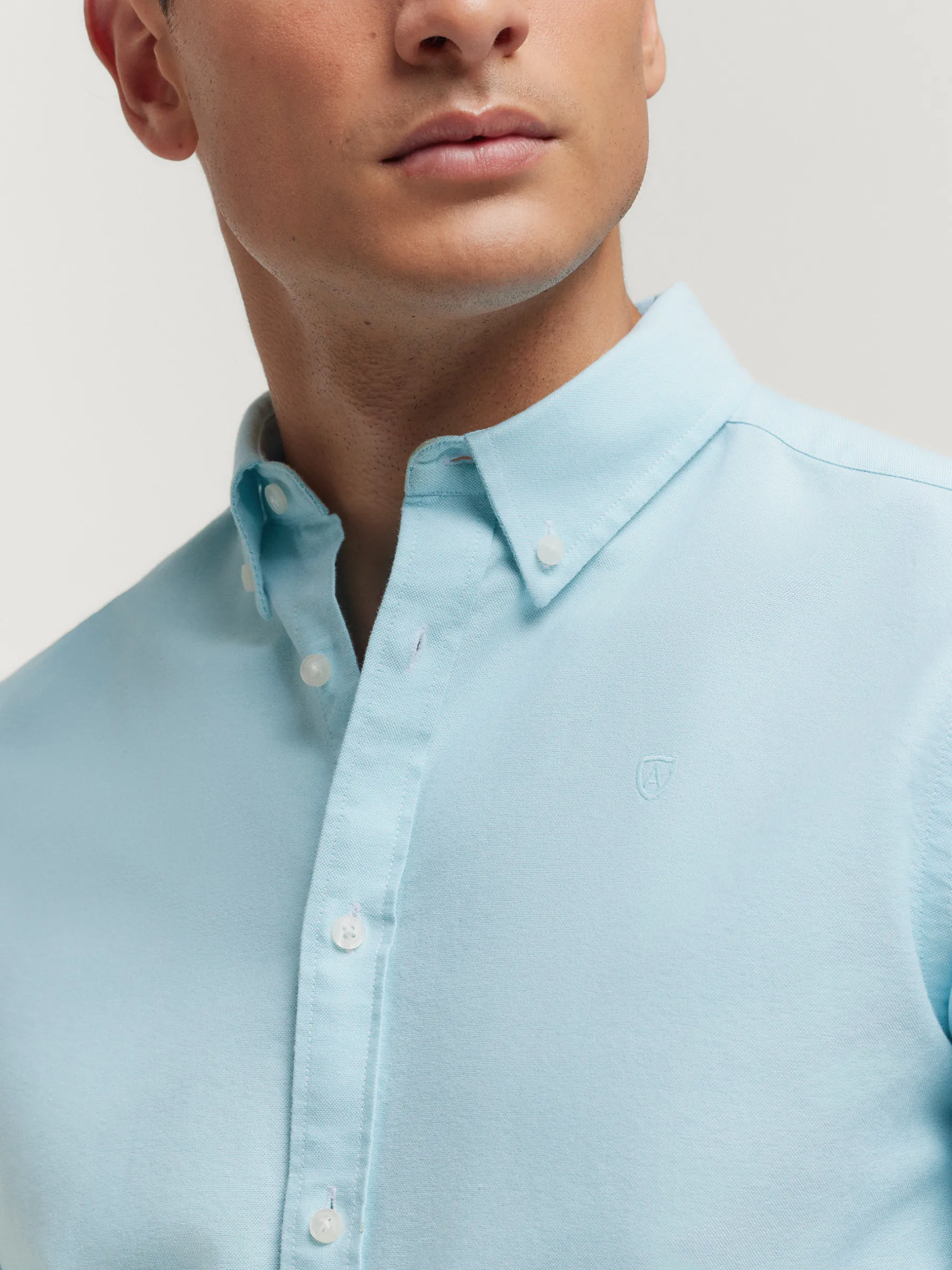 Oxford<Alvaro Moreno CAMISA OXFORD SOLID Verde Agua