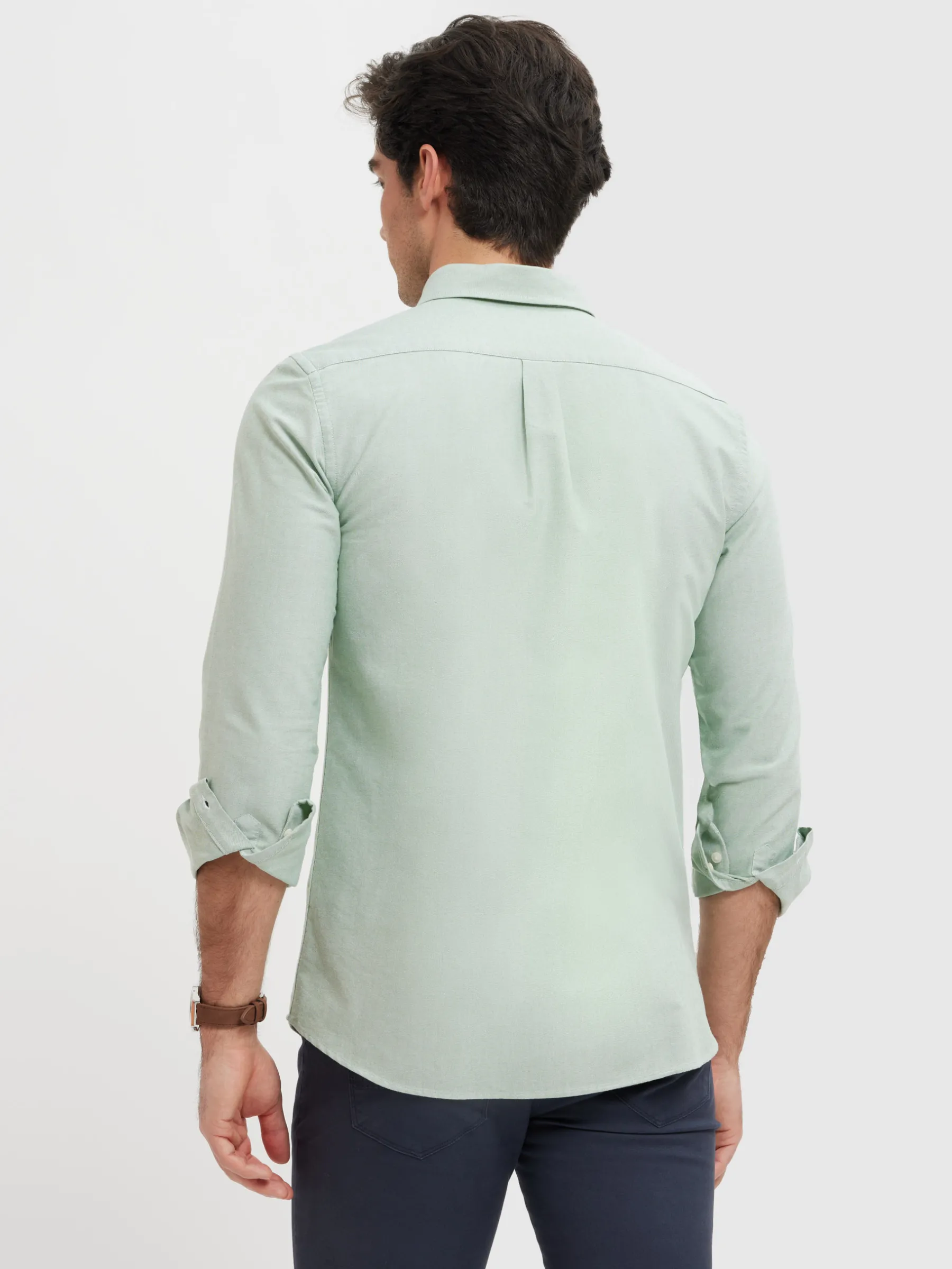Oxford<Alvaro Moreno CAMISA OXFORD SOLID Verde